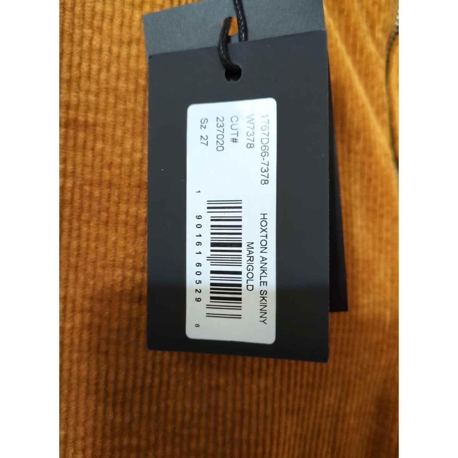Paige Paige Skinny Corduroy Pants Marigold Women Sz 27 NWT Hoxton Ankle Corduroy Jeans Size 27" / US 4 / IT 40 - 3 Thumbnail