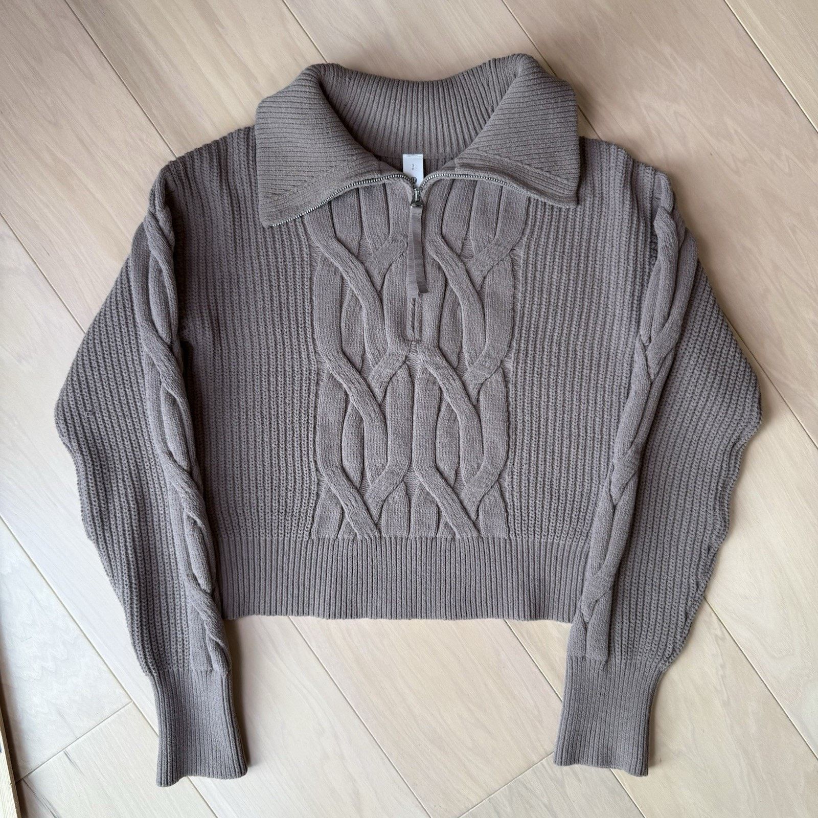 Lululemon Lululemon Cable Knit Oversized Half Zip Sweater Women's S Size S / US 4 / IT 40 - 3 Thumbnail