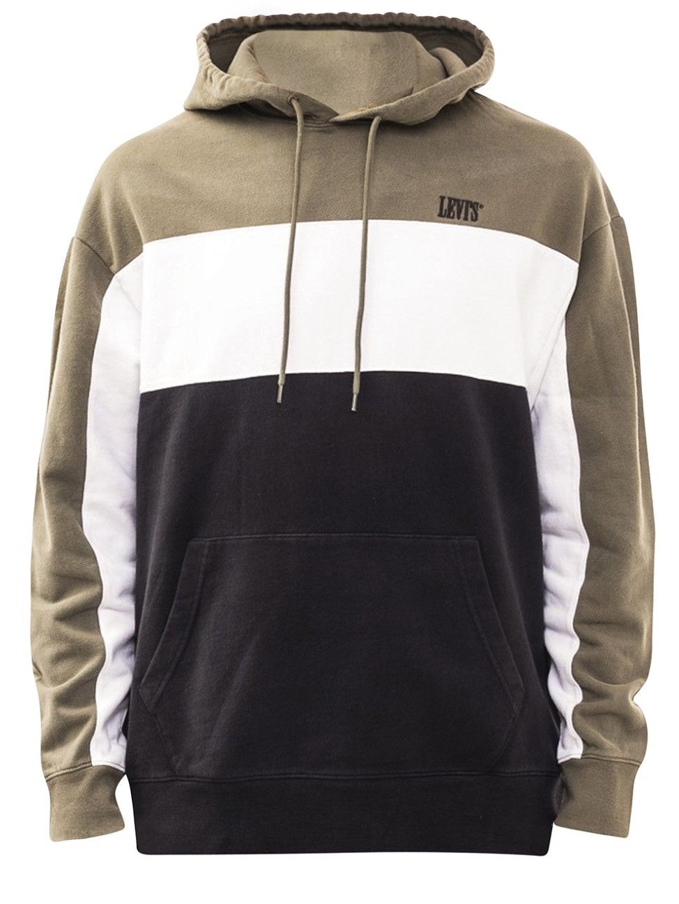 Levi's Levis Color Block Hoodie Relaxed Fit Pullover Size US L / EU 52-54 / 3 - 2 Thumbnail