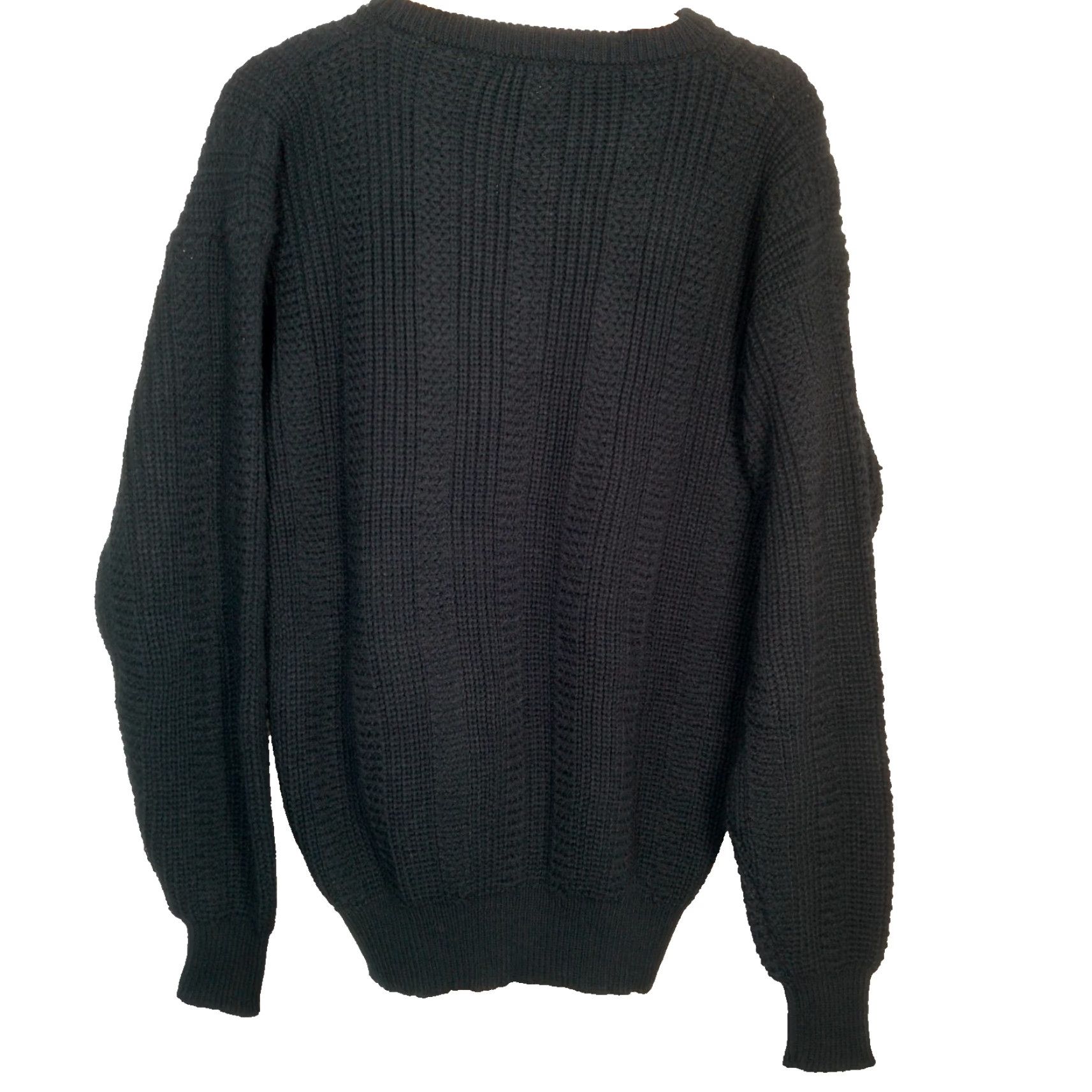 Vintage VINTAGE Wentworth Sweater Men M Black Crew Neck 90s Retro Classic Knit Pullover Size US M / EU 48-50 / 2 - 2 Thumbnail