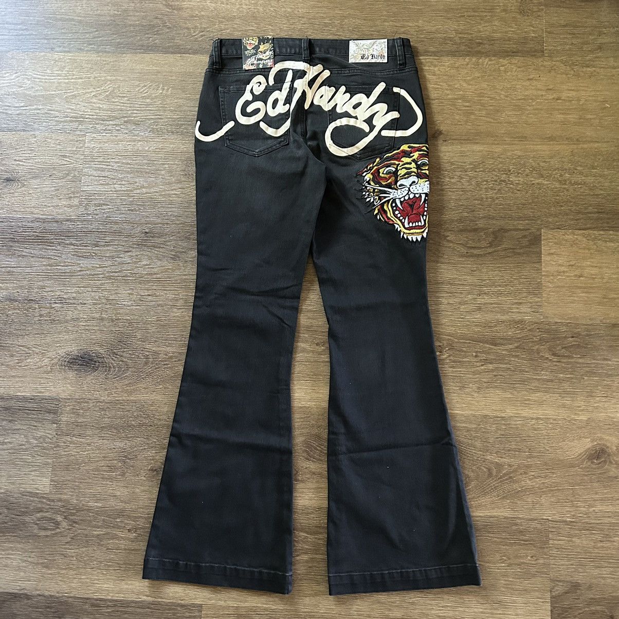 Ed Hardy Y2k Ed Hardy Flare Pants Size 30" / US 8 / IT 44 - 1 Thumbnail