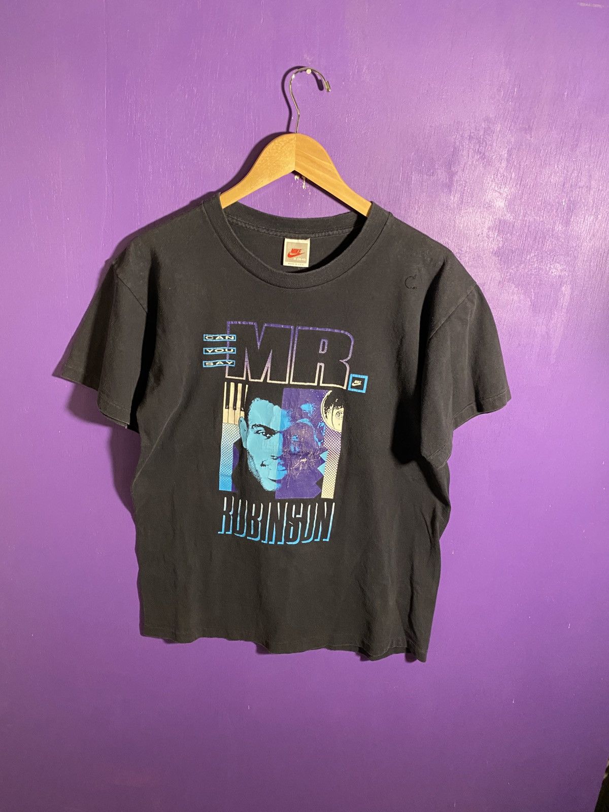 Nike × Vintage Vintage 90s Nike David Robinson faded player tee Size US M / EU 48-50 / 2 - 1 Thumbnail