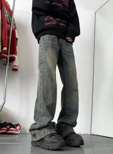 VIBE American retro street washed distressed jeans Size US 32 / EU 48 - 4 Thumbnail