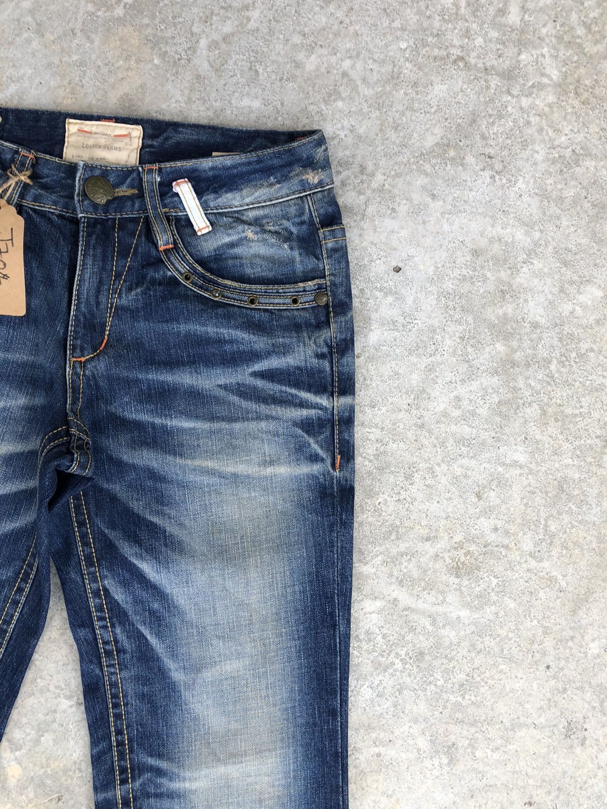 Japanese Brand Yoshitomo Nara Lolita Distressed Jeans Punk Style Blue Size US 31 - 5 Thumbnail