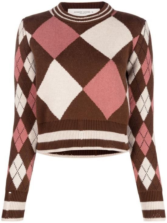 Golden Goose GOLDEN GOOSE Women Sweater GWP01165 P00084481841 Brown Size L / US 10 / IT 46 - 1 Thumbnail