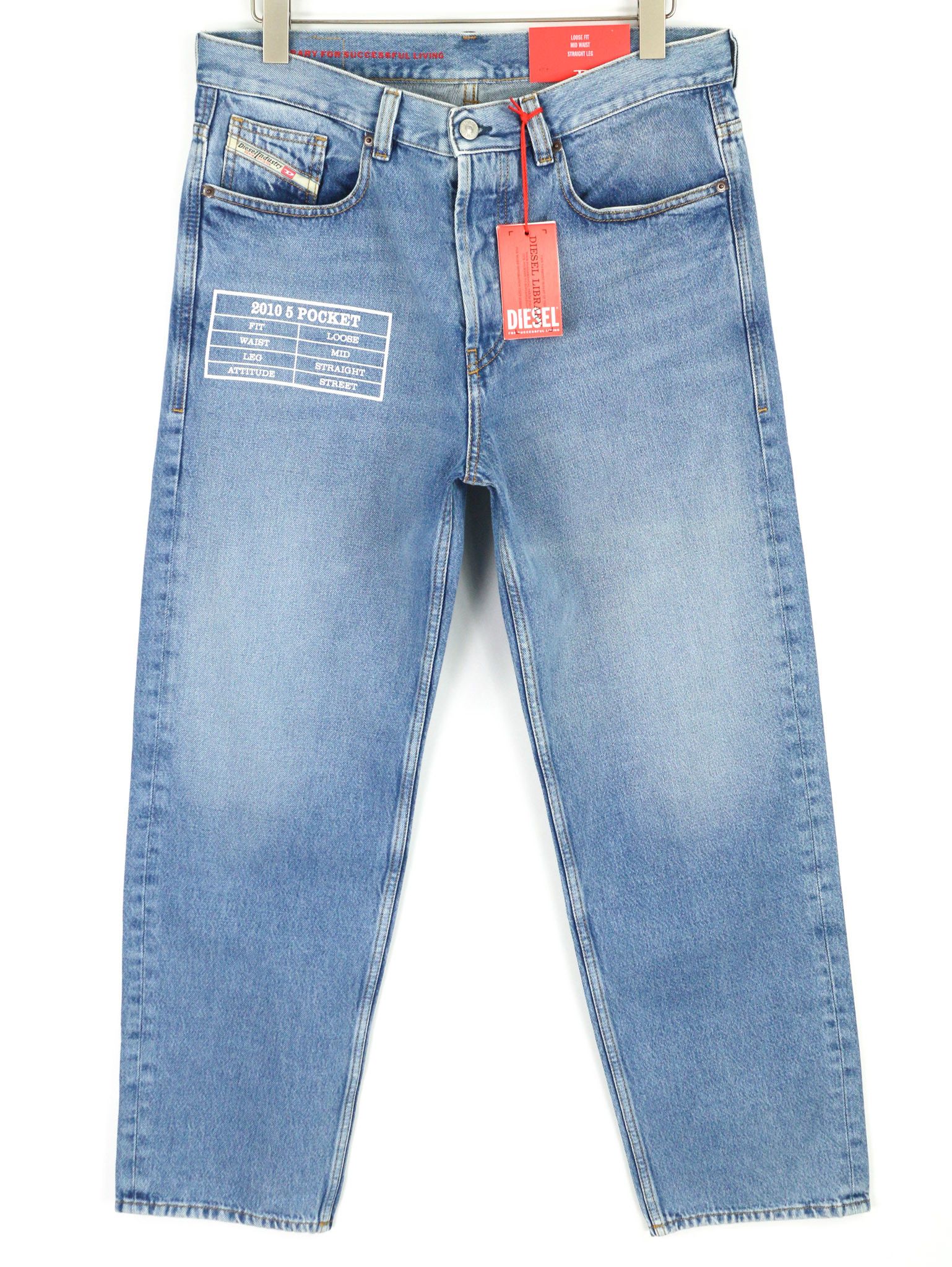 Diesel 2010 9C16S W32/L32 Loose Fit Straight Button Jeans 40151 Size US 32 / EU 48 - 1 Thumbnail