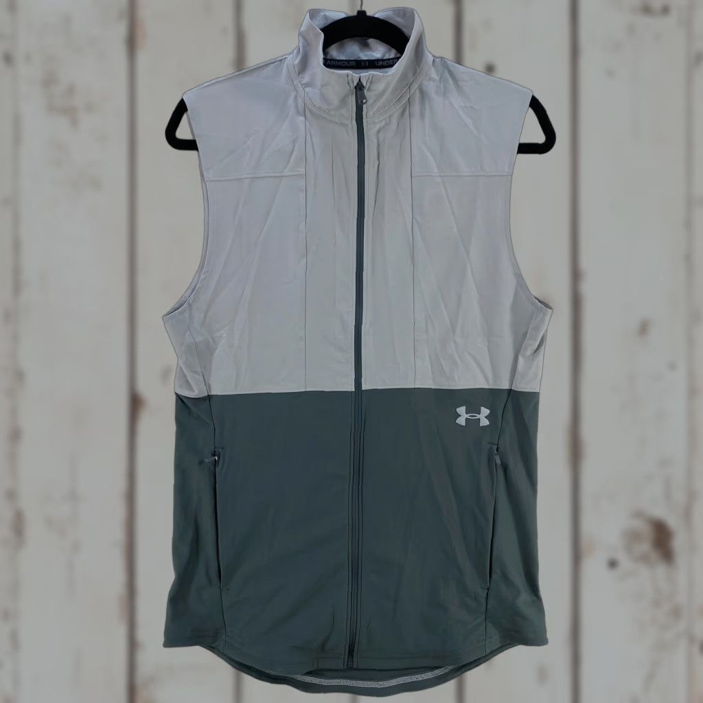 Under Armour VINTAGE Under Armour Vanish Hybrid 1327655-011 Full Zip Silver Gray Vest Small Men Jacket XS? Size US S / EU 44-46 / 1 - 1 Thumbnail