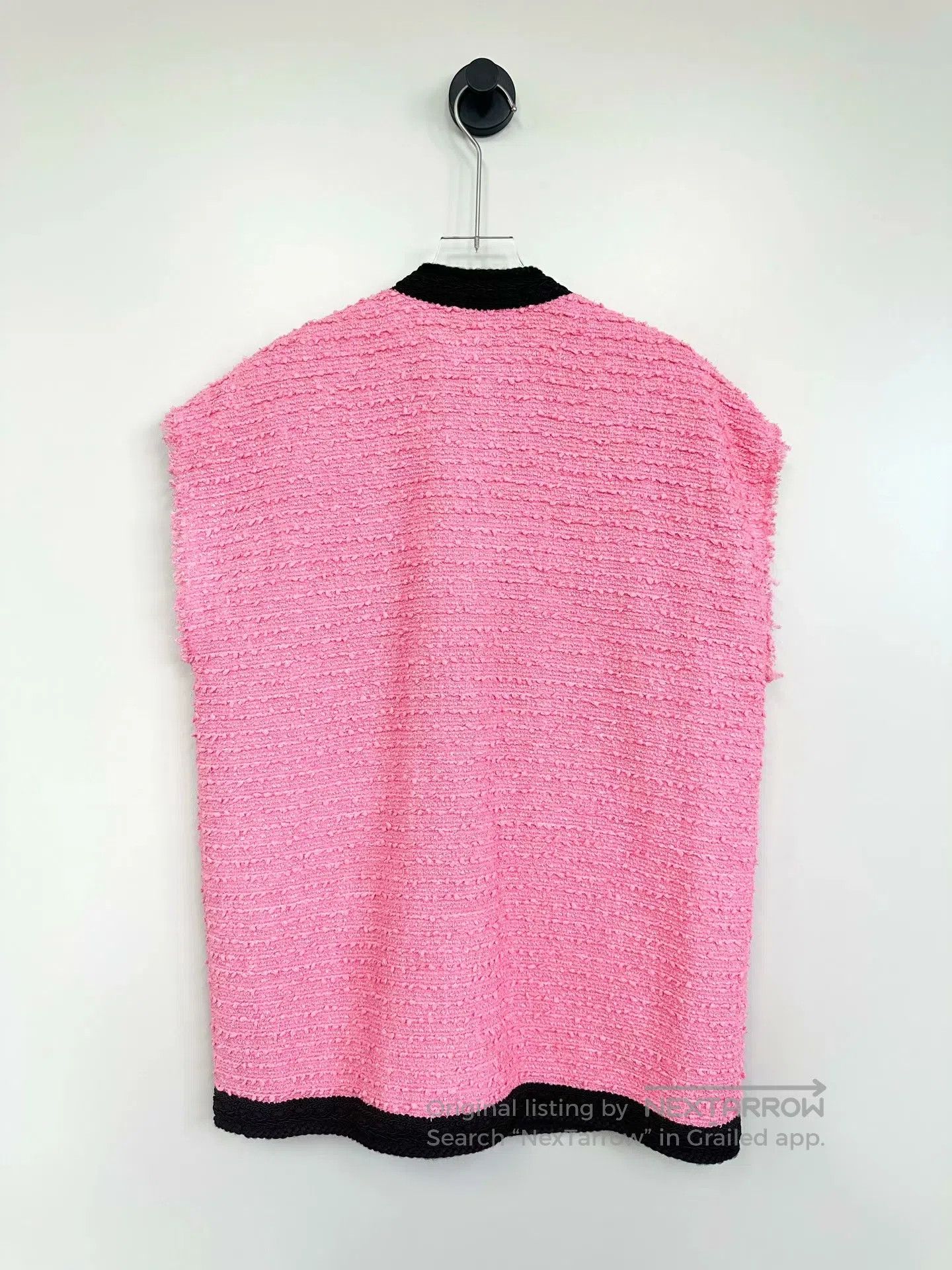Gucci Guicci Pink Tweed Chanel Style Vest Jacket| Size XS / US 0-2 / IT 36-38 - 2 Thumbnail