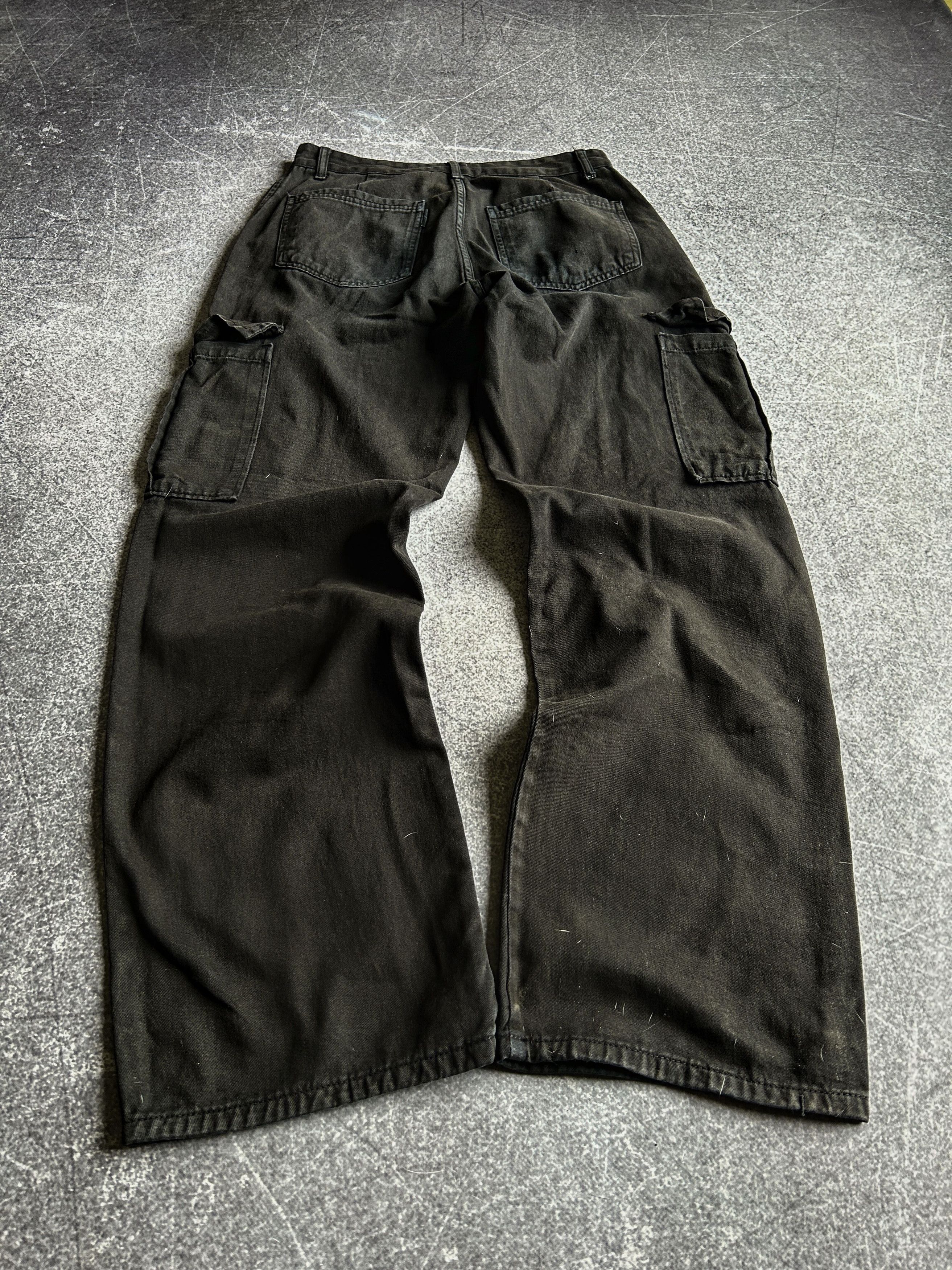 Vintage VTG Balenciaga Rick Owens Style Black Cargo Jeans 90s Y2K Size US 30 / EU 46 - 4 Thumbnail