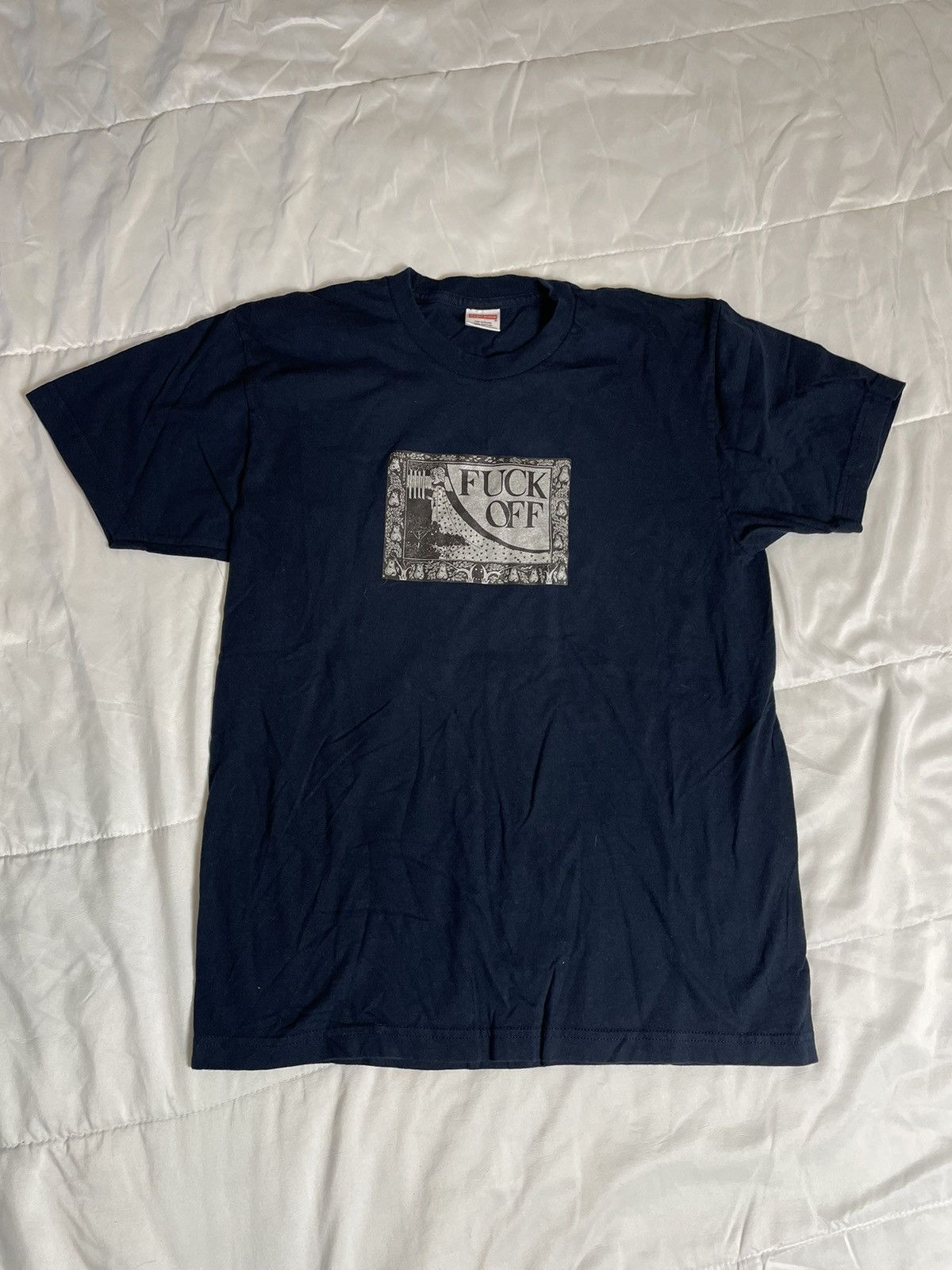 Supreme Supreme “Fu”” Off “ NAVY Men’s Size Large SS17 Size US L / EU 52-54 / 3 - 1 Thumbnail