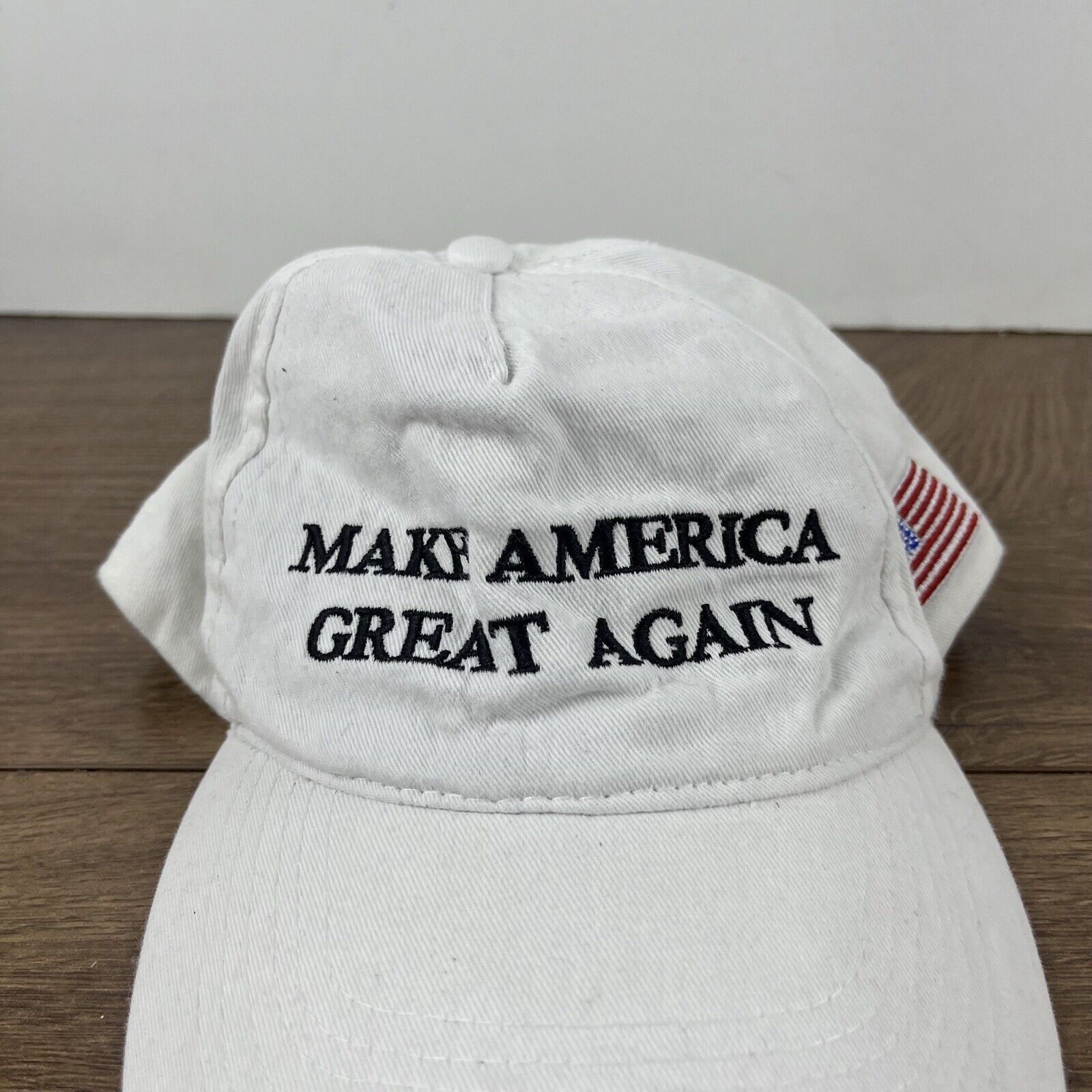 Other MAGA Hat Flag Make America Great Again Adjustable Hat White Size ONE SIZE - 6 Thumbnail