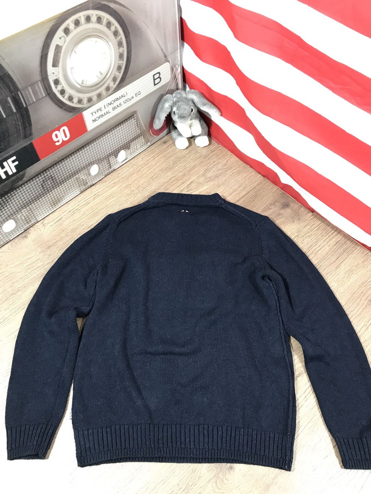 Napapijri Vintage Napapijri Knit Sweater Flag Big Logo Size US L / EU 52-54 / 3 - 8 Thumbnail