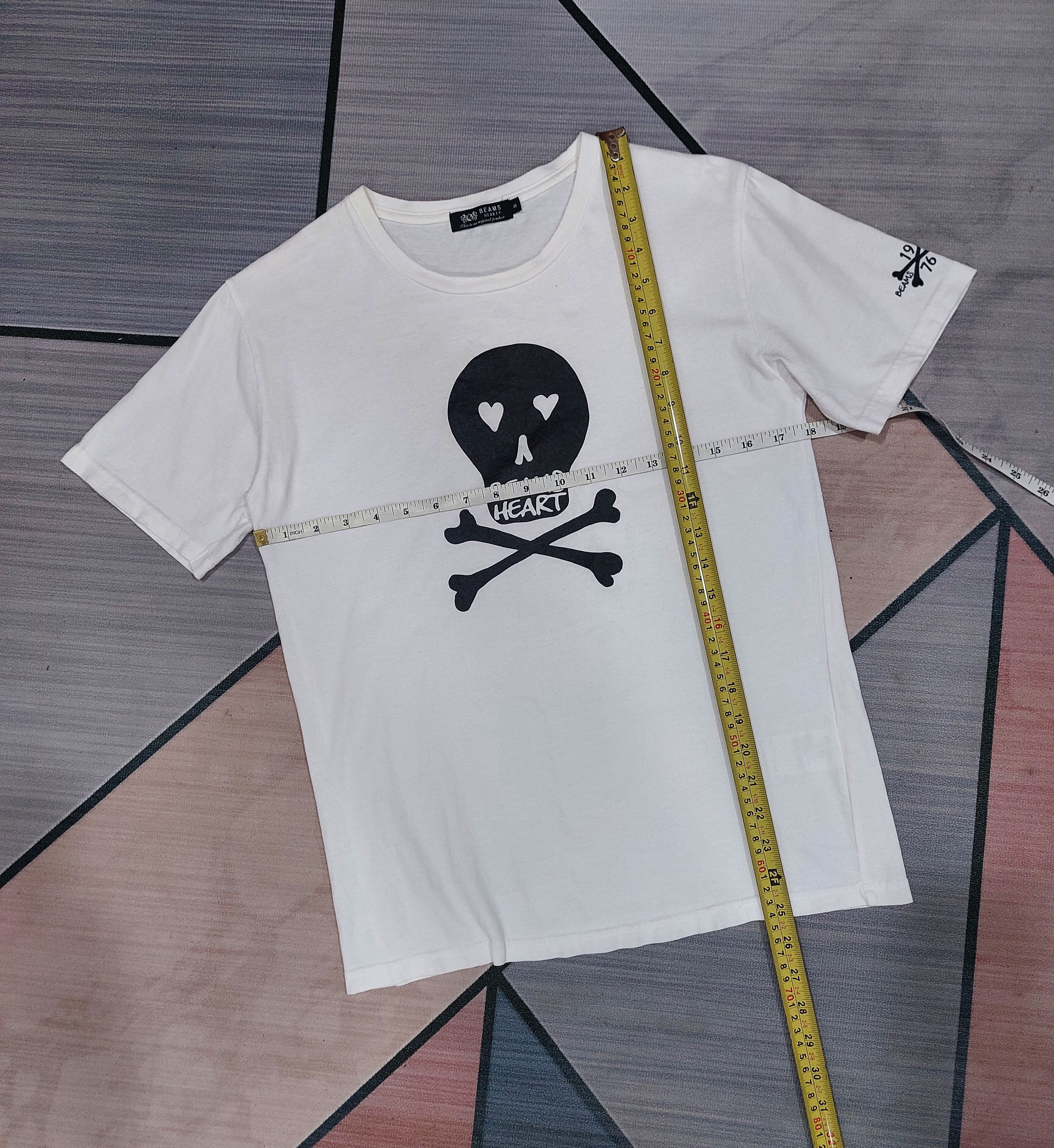 Beams Plus × Japanese Brand BEAMS HEARTS SKULL TEE Size US S / EU 44-46 / 1 - 12 Thumbnail