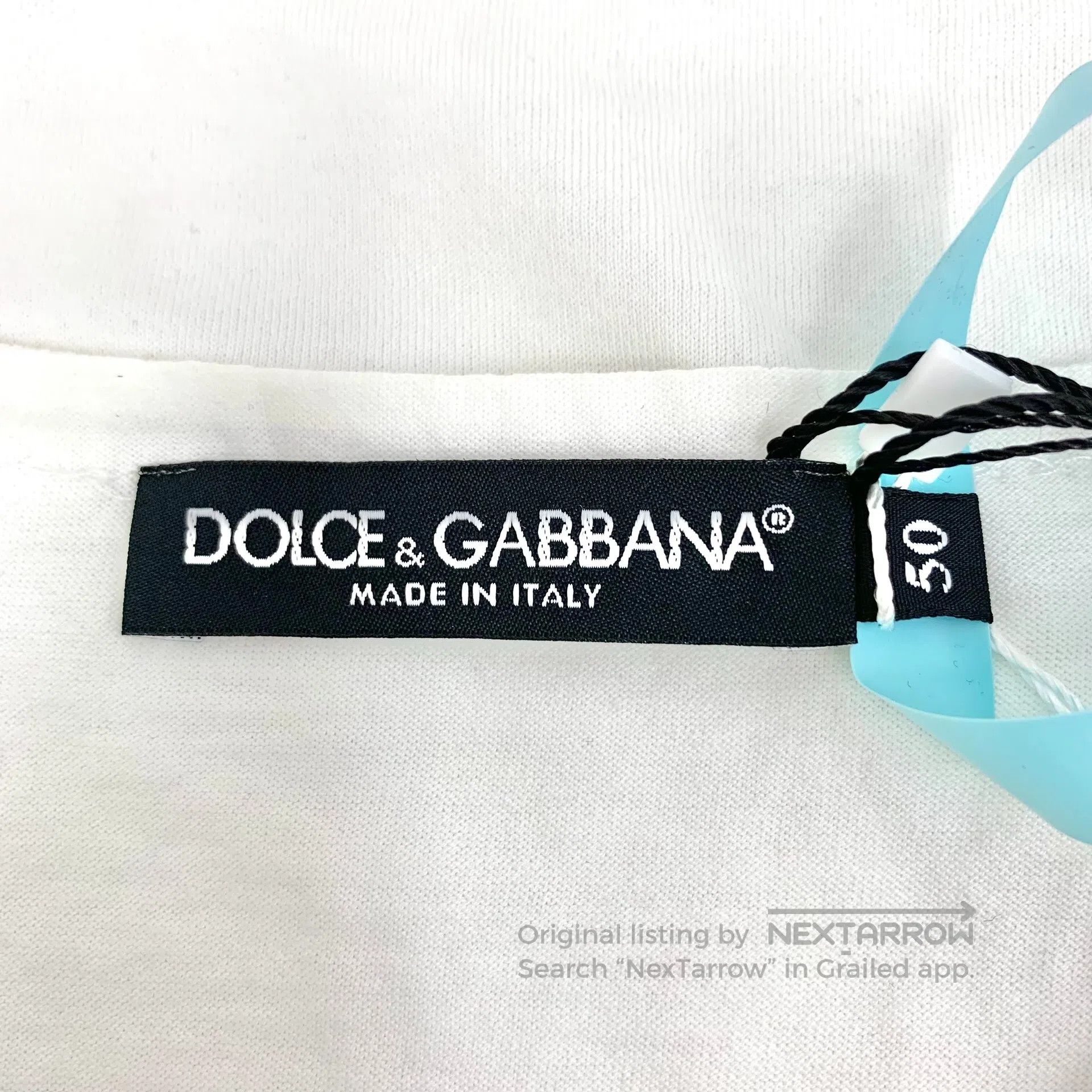 Dolce & Gabbana Dolce Gabbana White Crown Letter Printed Cotton Crew Neck Size US M / EU 48-50 / 2 - 5 Thumbnail