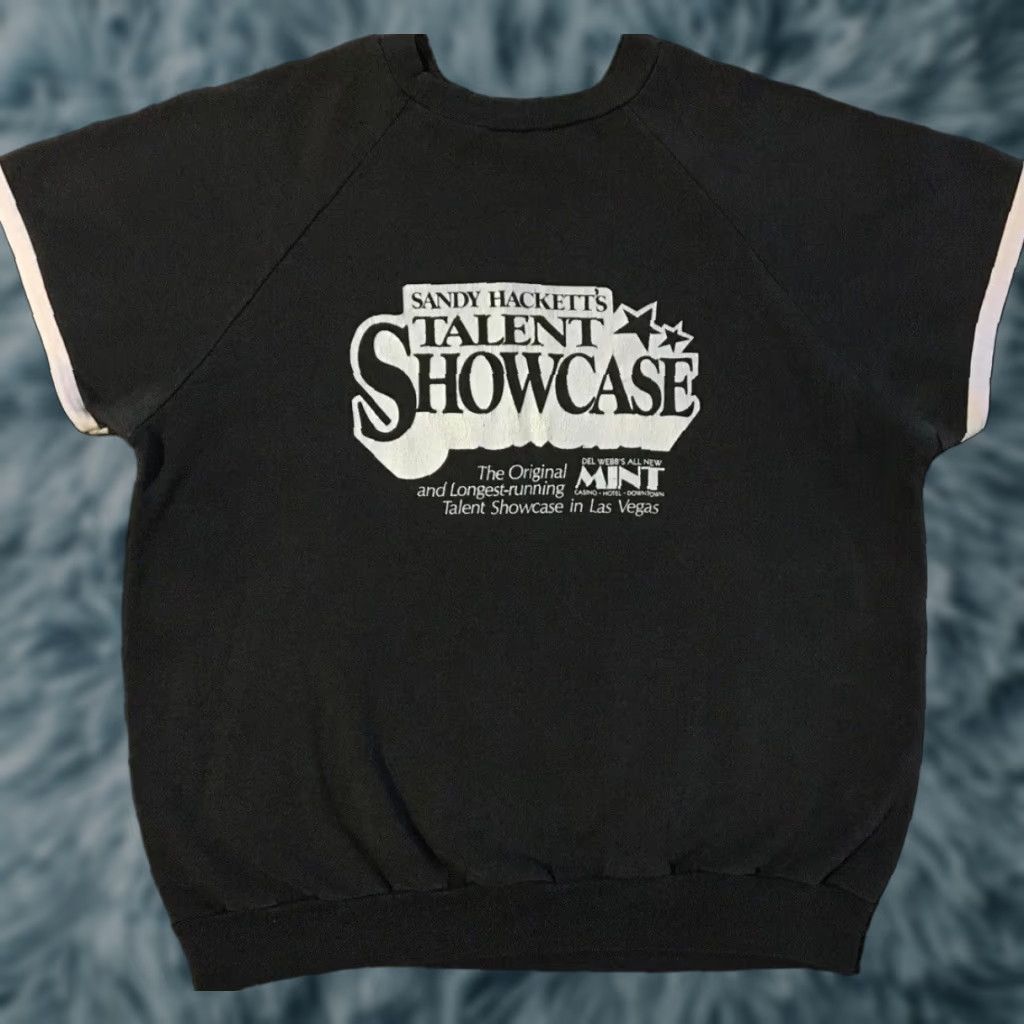 Hackett VINTAGE 80s Sandy Hackett Talent Show Faded Short Sleeve Hoodie Mens Black S Surf Skate Grunge 90s Size US S / EU 44-46 / 1 - 1 Thumbnail