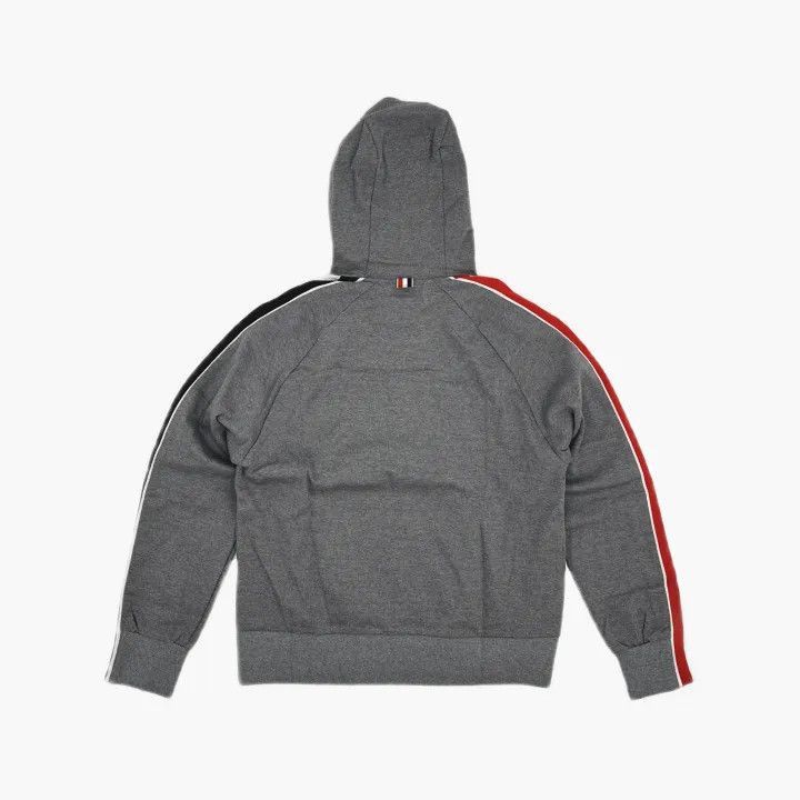 Balenciaga TB Grey Hoodie with Side Stripes 0079-2507 Size US M / EU 48-50 / 2 - 2 Thumbnail