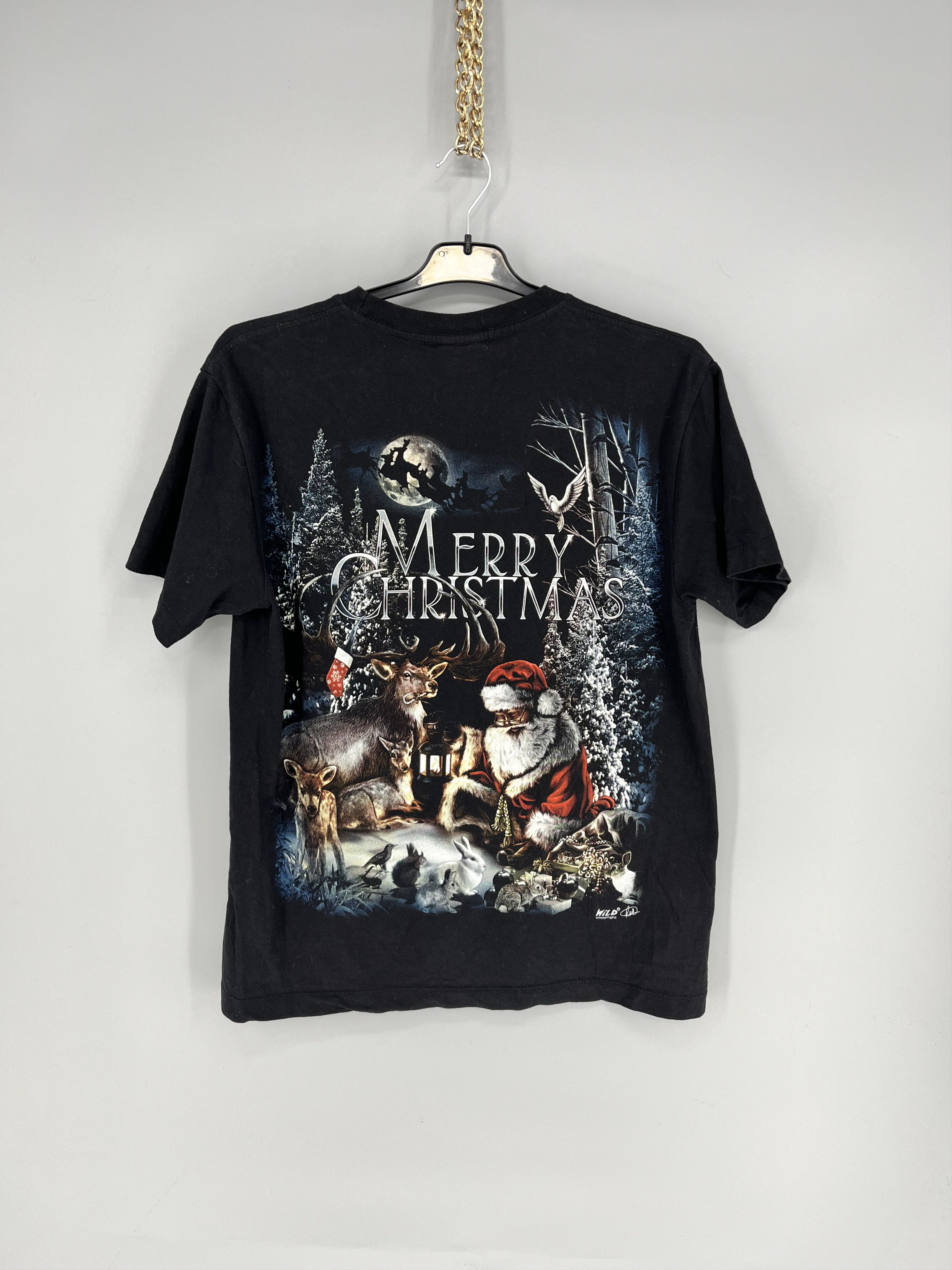 Band Tees Vintage Y2K Merry Christmas WILD Hevy Matal Streetwear Size US M / EU 48-50 / 2 - 8 Thumbnail