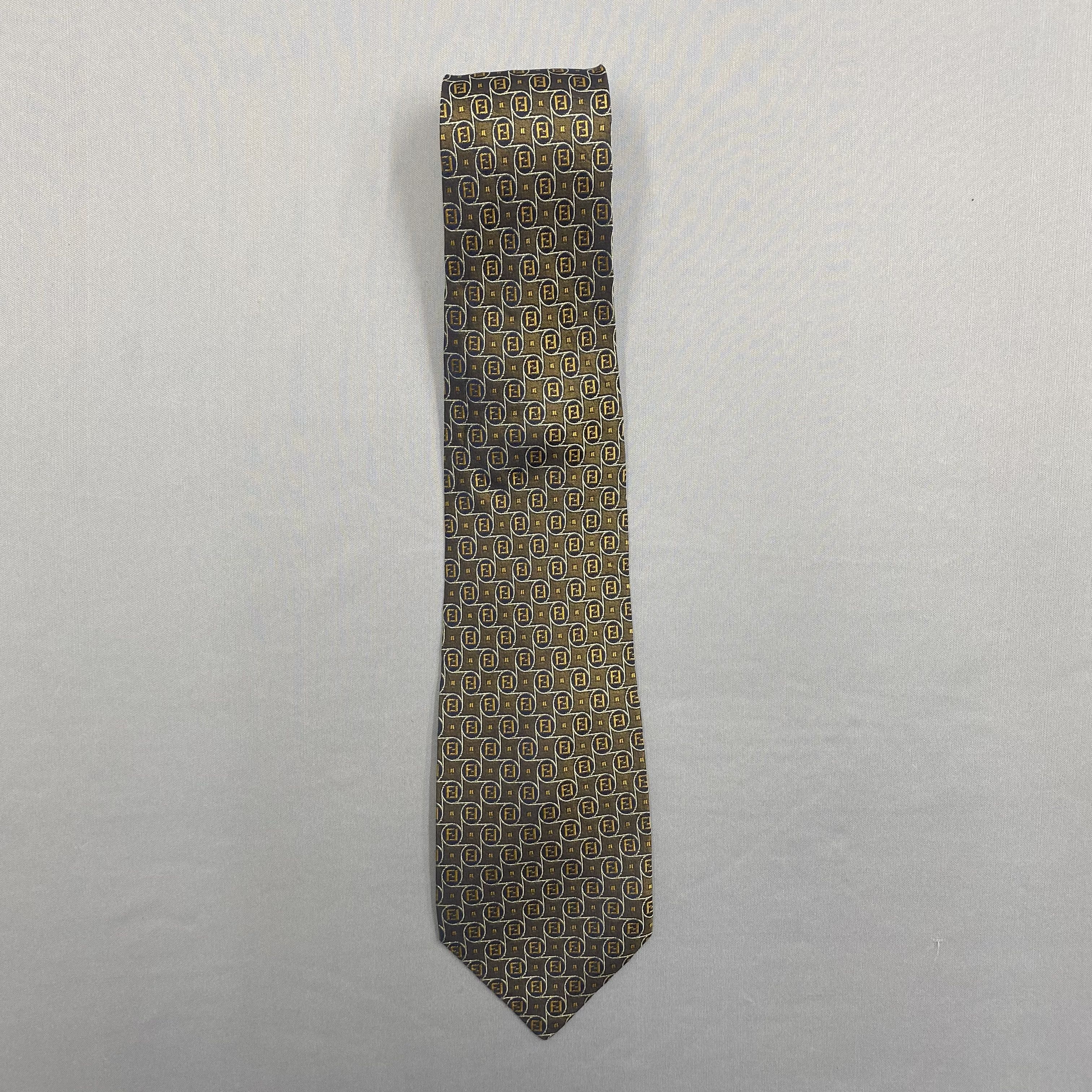Fendi Vintage Fendi SILK Necktie Cravate Pure Silk Neck Tie Size ONE SIZE - 3 Thumbnail