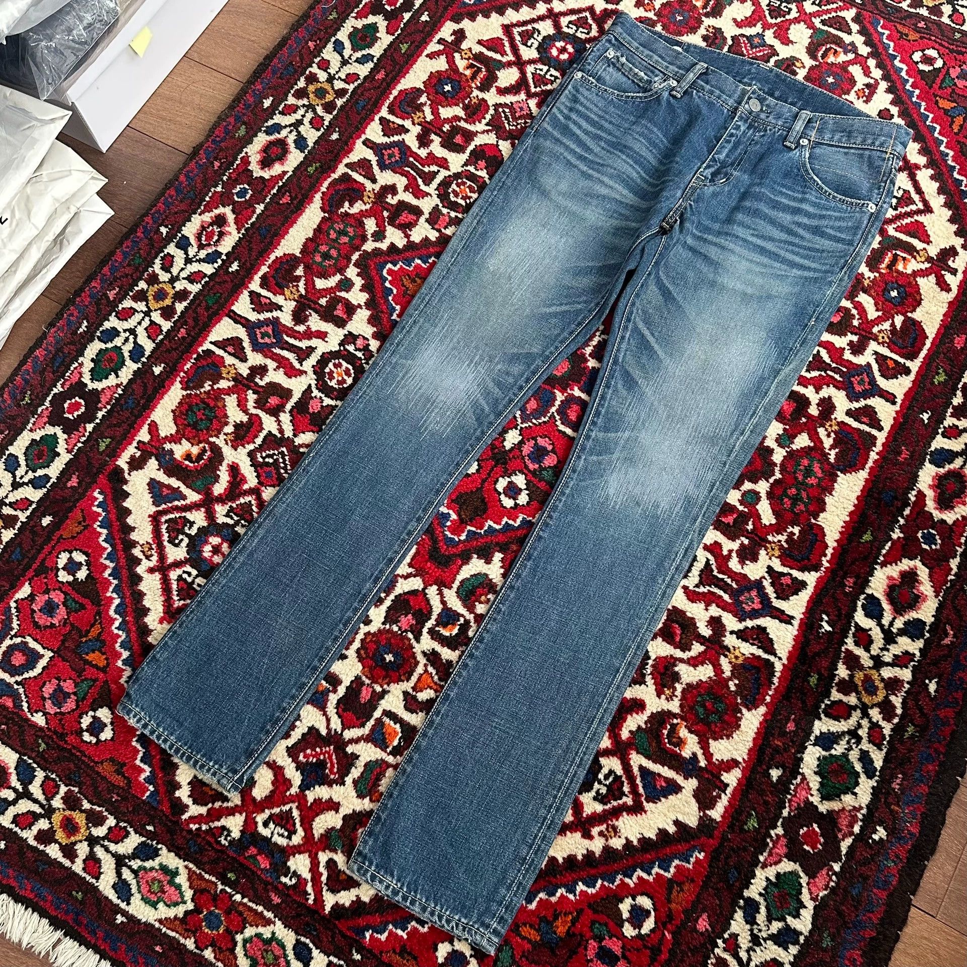 Visvim visvim 06d3 journeyman washed denim jeans w32l30 9.8/10 slim Size US 32 / EU 48 - 5 Thumbnail