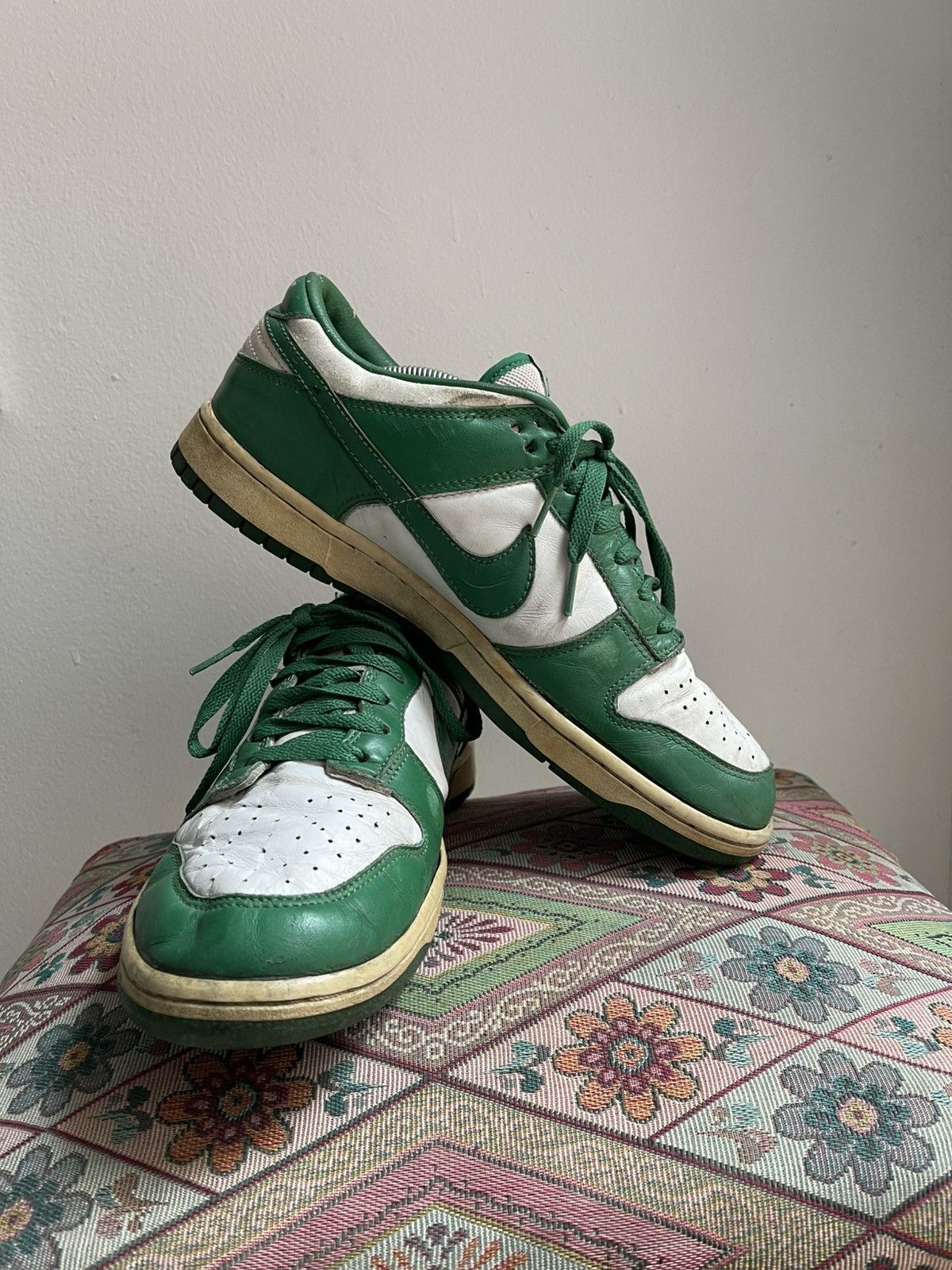 Nike Vintage Nike Dunk Low Celtic Pine Green 2004 Size US 10.5 / EU 43-44 - 5 Thumbnail