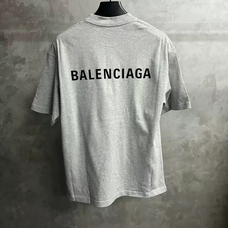 Balenciaga Balenciaga Grey Logo Printed Vintage Jersey Short Sleeve T Size US XS / EU 42 / 0 - 2 Thumbnail