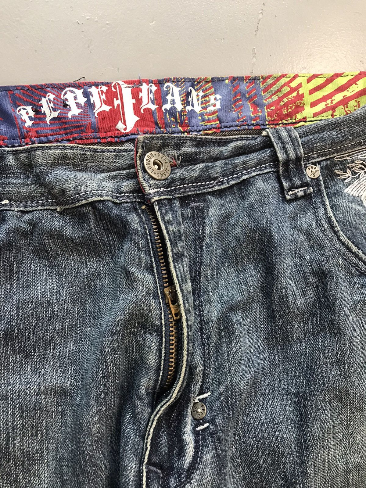 JNCO × Pepe Jeans × Vintage Vintage Pepe London jeans eagle 🦅 embroidered denim Size US 42 / EU 58 - 7 Thumbnail