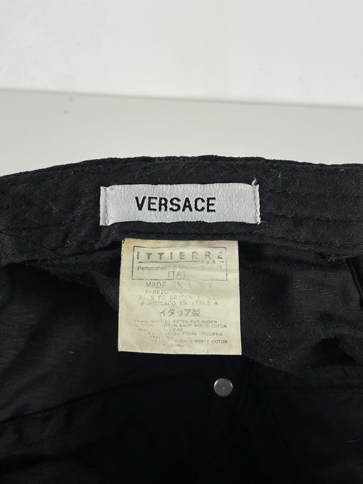 Designer × Versace Black Multicolor Big Logo Versace Cap Hat Size ONE SIZE - 7 Thumbnail