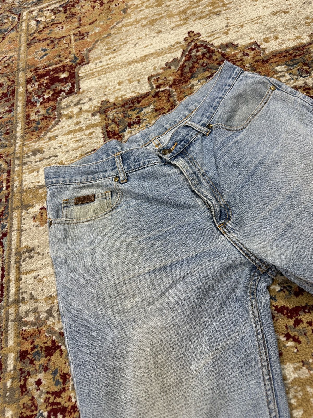Vintage ᶠᵃⁿᶜʸᵍᵘʸ Vintage Baggy Washed Denim Jeans Wide leg Y2K Size US 36 / EU 52 - 6 Thumbnail