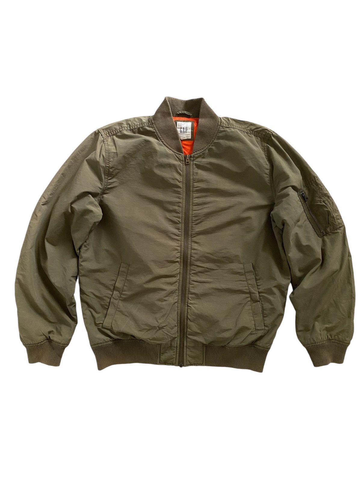 Gap × Vintage Vintage GAP zipper IDEAL 80's bomber jacket nice design Size US L / EU 52-54 / 3 - 3 Thumbnail