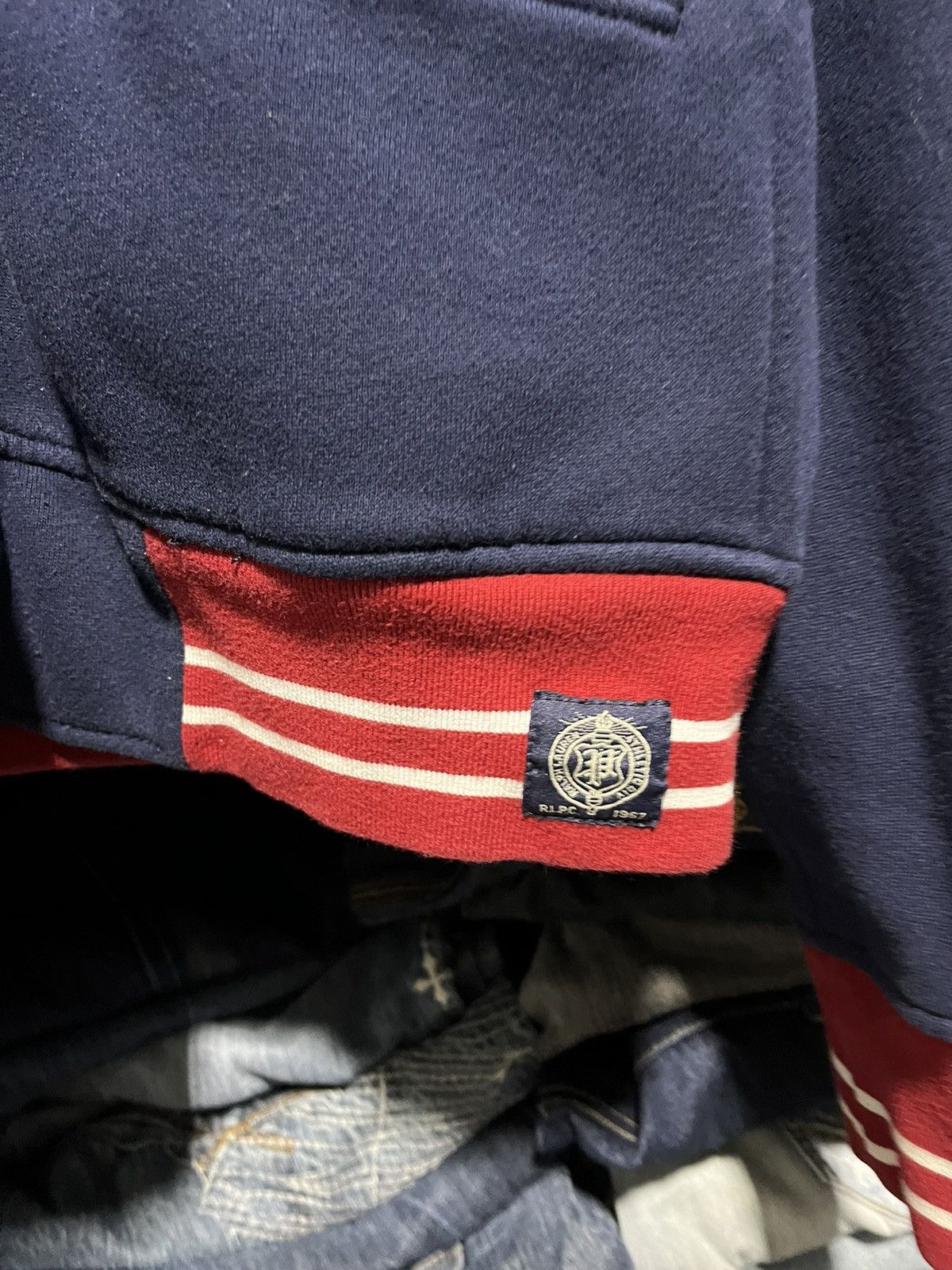 Polo Ralph Lauren × RRL Ralph Lauren × Vintage Crazy Vintage Polo Ralph Lauren 67 Y2K Varsity Logo Zip-Up Size US L / EU 52-54 / 3 - 4 Thumbnail