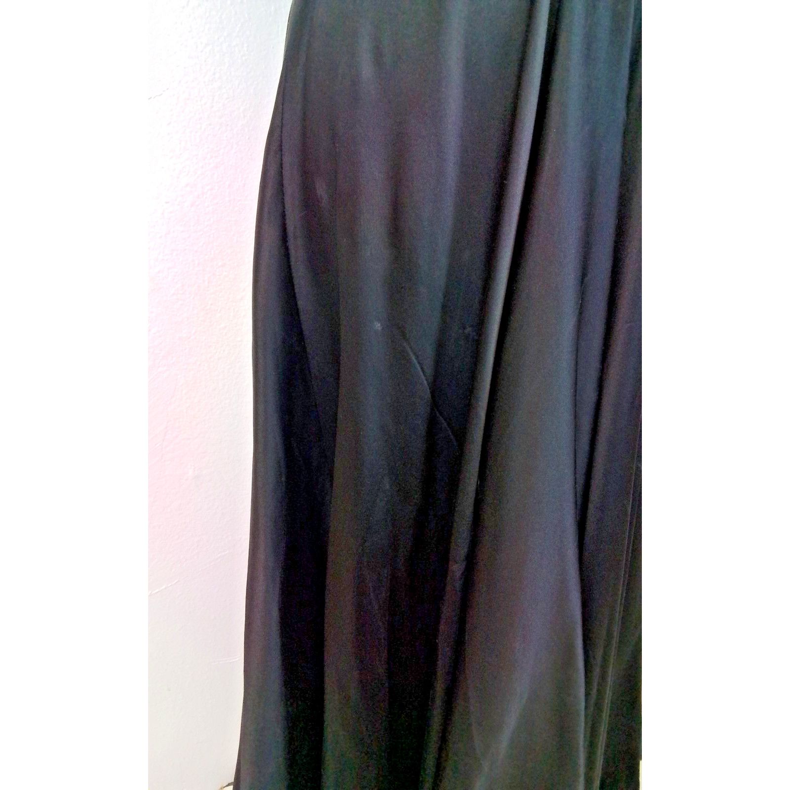 Rochas Rochas Silk Dress Women's IT 40 US 4 Black A-line V-neck Size S / US 4 / IT 40 - 5 Thumbnail