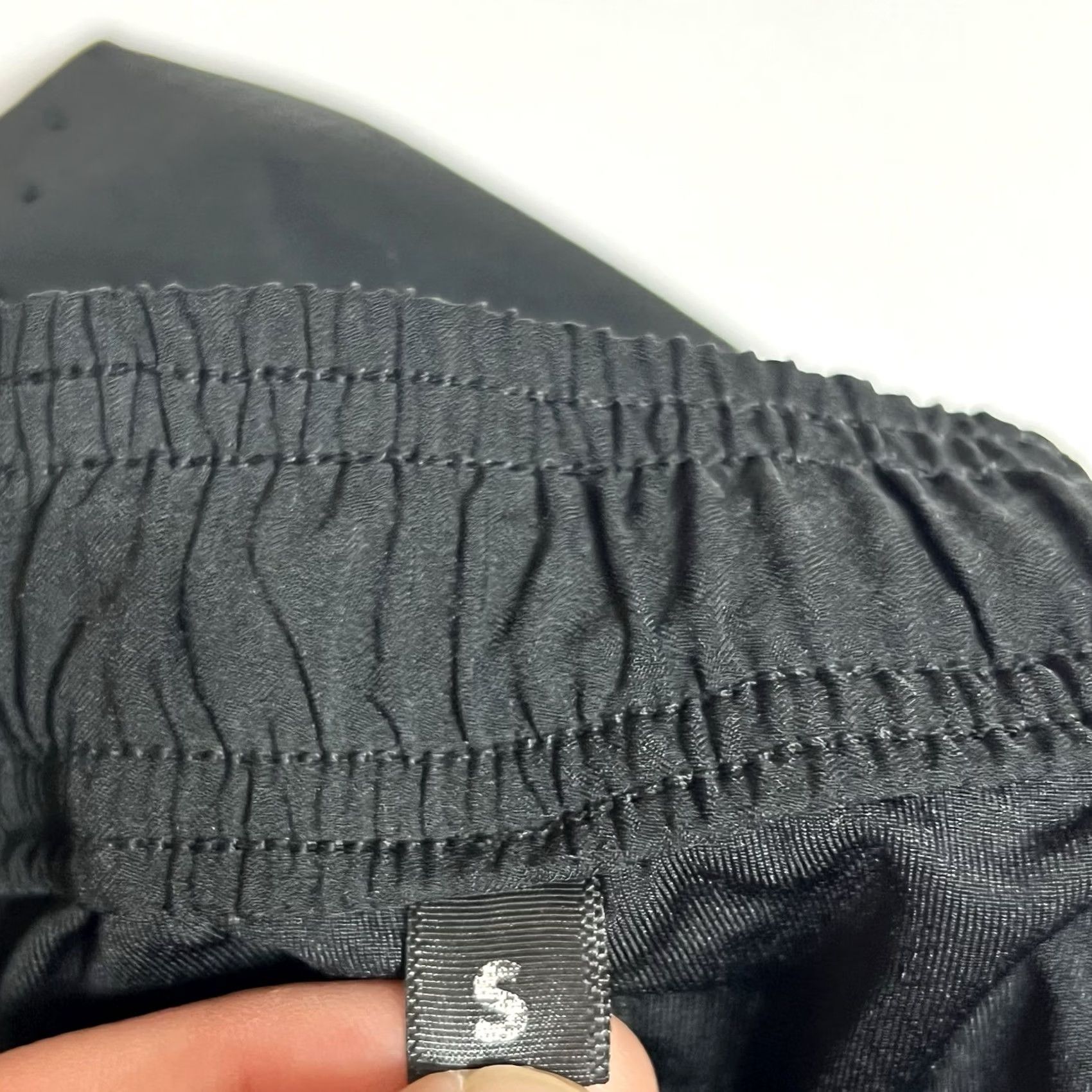 Vintage Legends Men's Shorts S Black Athletic Nylon Blend Drawstring Elastic Waist Pockets 7 Inseam Gym Training Running Size US 29 - 8 Thumbnail