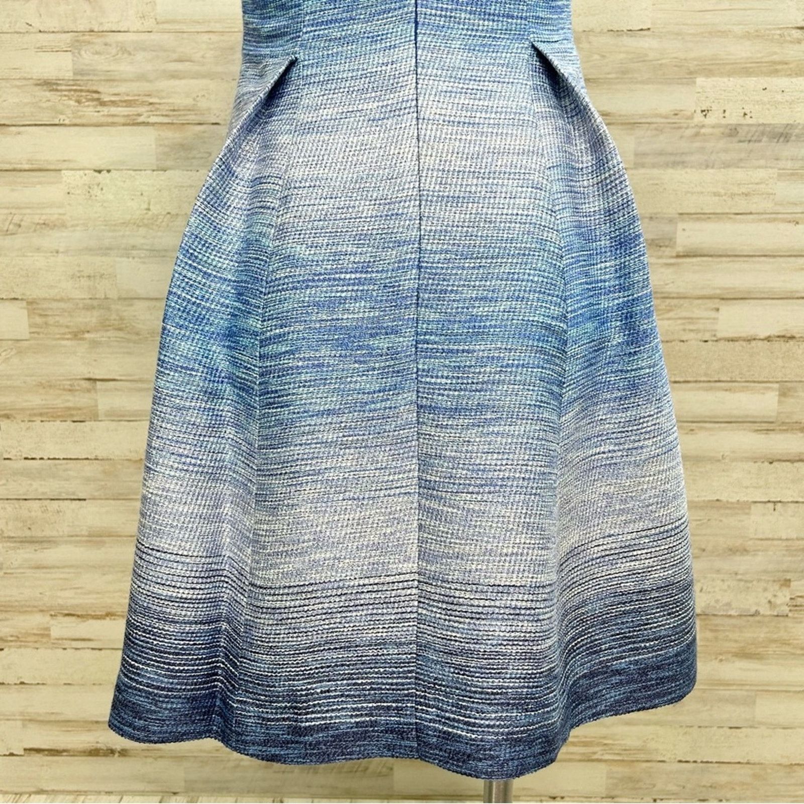 REVOLVE Shoshanna Revolve Helena Ombre Tweed Dress Sz 0 Blue Pockets Size XS / US 0-2 / IT 36-38 - 11 Thumbnail