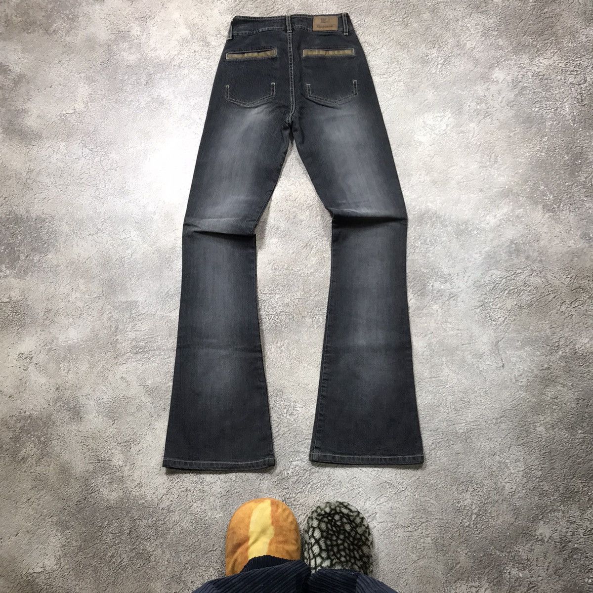 Vintage Vintage 90s Faded Baggy Wide Leg Distressed Jeans Grunge Size 23" - 3 Thumbnail