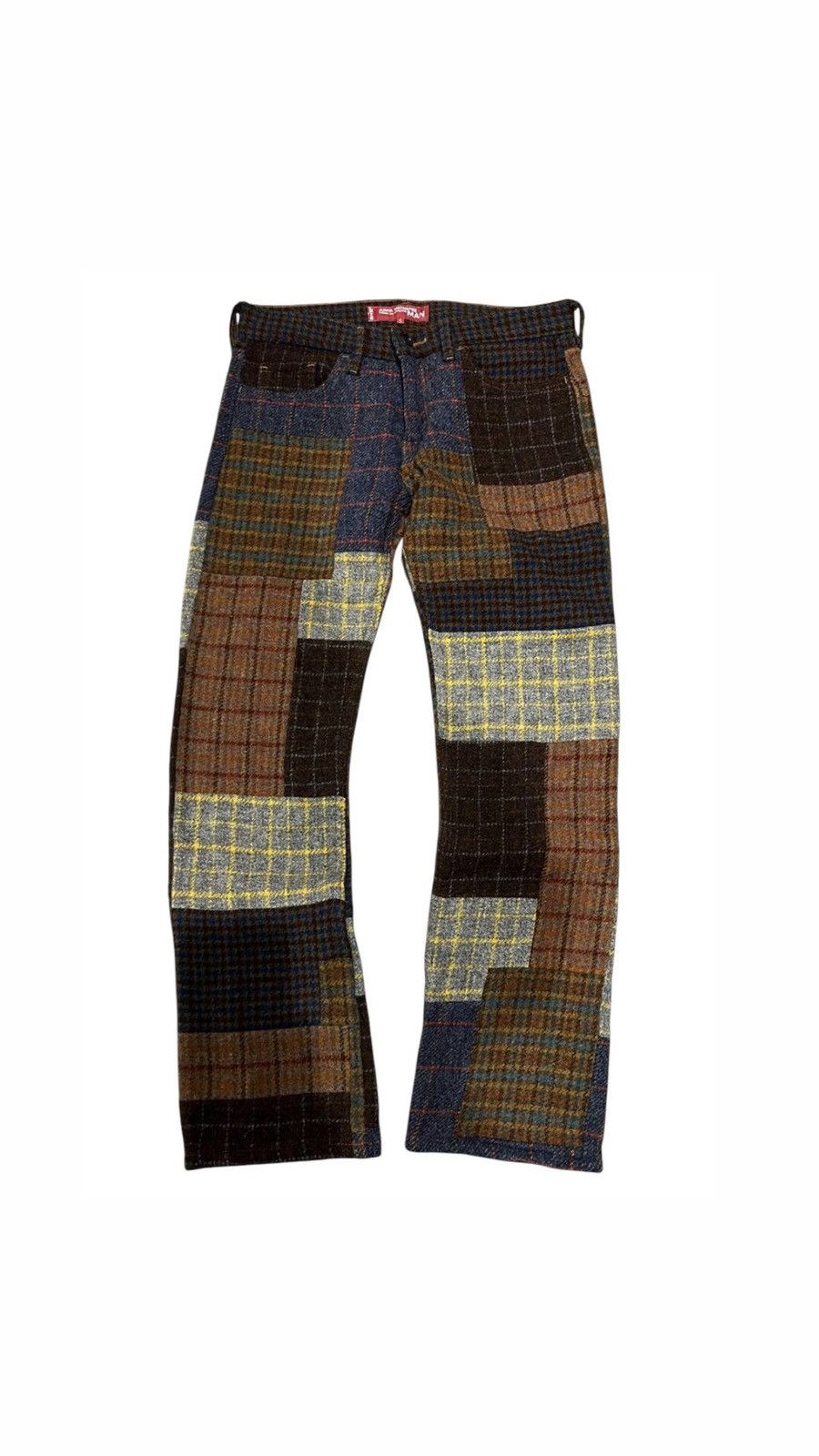 Junya Watanabe AW02 Harris Tweed Patchwork FW2002 Size US 32 / EU 48 - 1 Thumbnail
