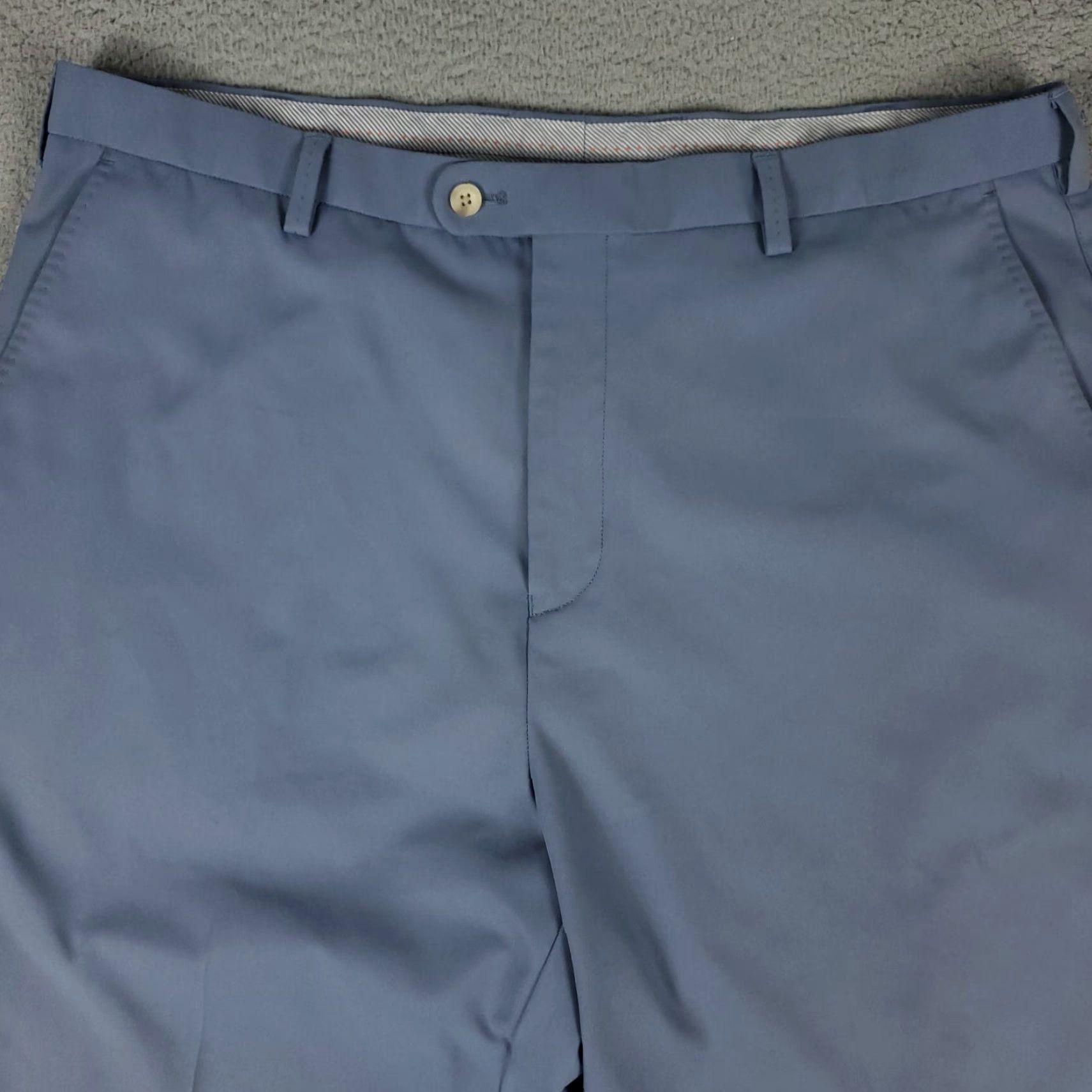 Peter Millar Peter Millar Pants Mens 40x32 Blue Cuffed Golf Slash Pockets Chino Trousers Size US 40 / EU 56 - 5 Thumbnail