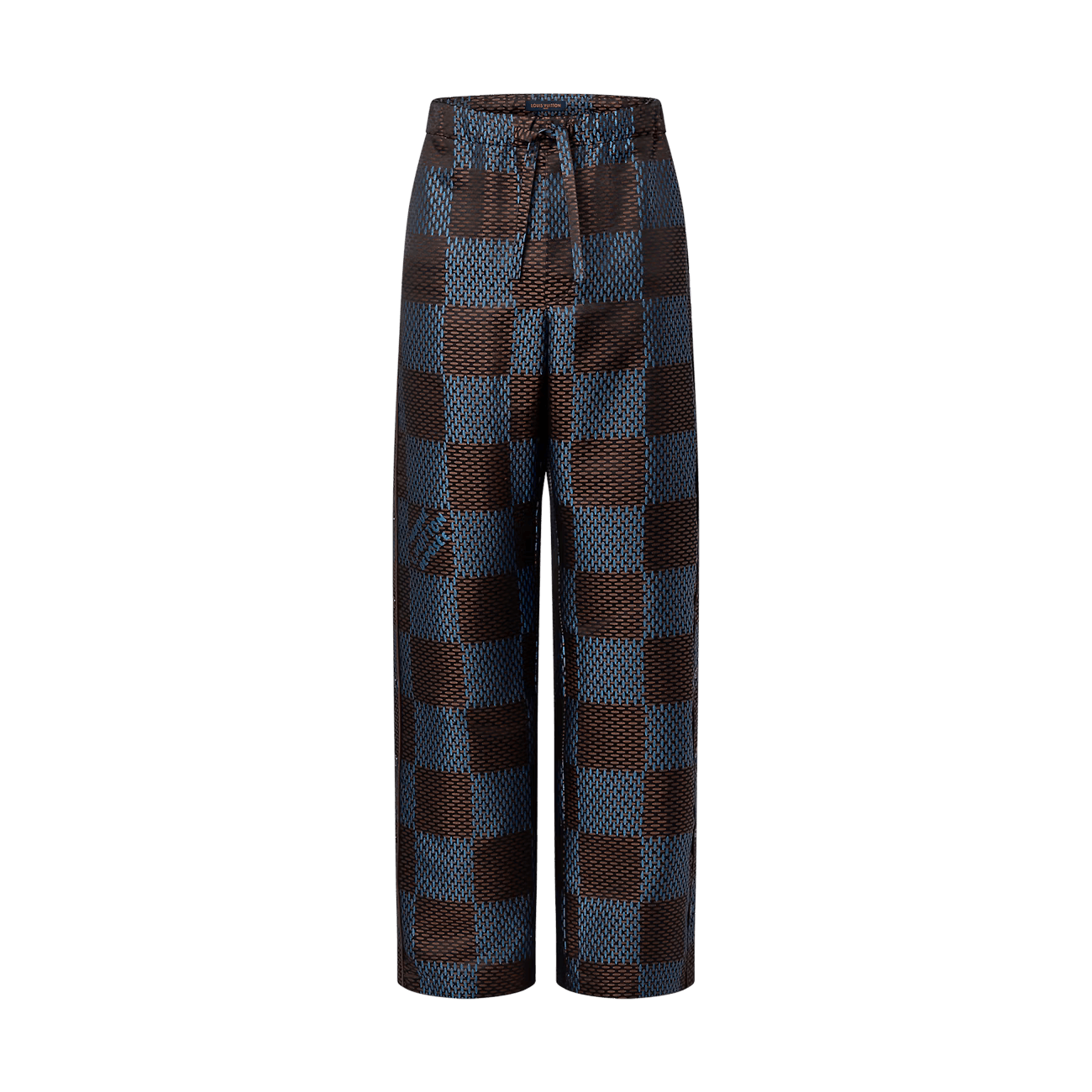 image of Louis Vuitton Pants Monogram Workwear Cargo Lv Logo 1Afj73 in Blue/Brown, Men's (Size 40)