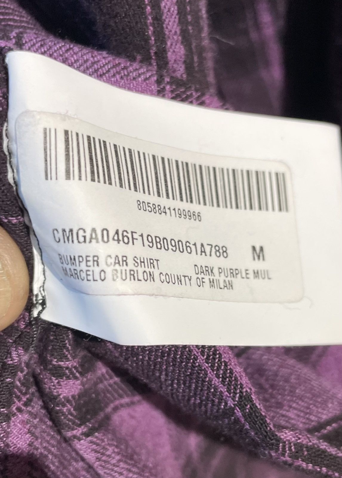 Marcelo Burlon Marcelo Burlon County Of Milan Bumper Car Butt Up Size US M / EU 48-50 / 2 - 8 Thumbnail