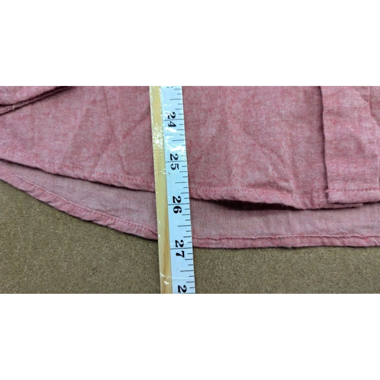 Vintage Corisco Japan Mens Button Down Shirt M Pink Plain Cotton front Pocket Shirt Mens M Pink Cotton Button-Up Front Pocket Size US M / EU 48-50 / 2 - 4 Thumbnail
