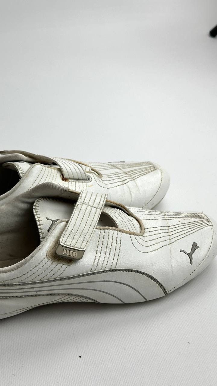 Puma Vintage Y2K White Racing Sneakers Size US 8.5 / EU 41-42 - 5 Thumbnail