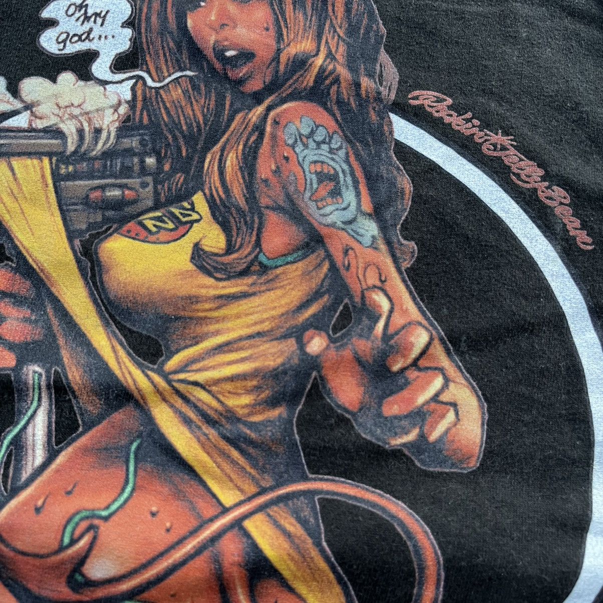 Santa Cruz Skateboards Rockin jelly bean X santa cruz Naked Girl Logo Tees Size US XS / EU 42 / 0 - 10 Thumbnail
