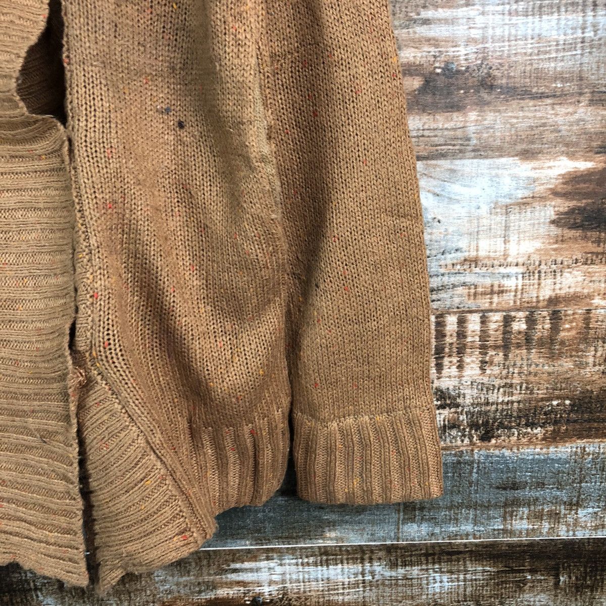 Homespun Knitwear × Japanese Brand M.M.O Brown cardigan vintage Knitwear #A2339 Size US M / EU 48-50 / 2 - 8 Thumbnail