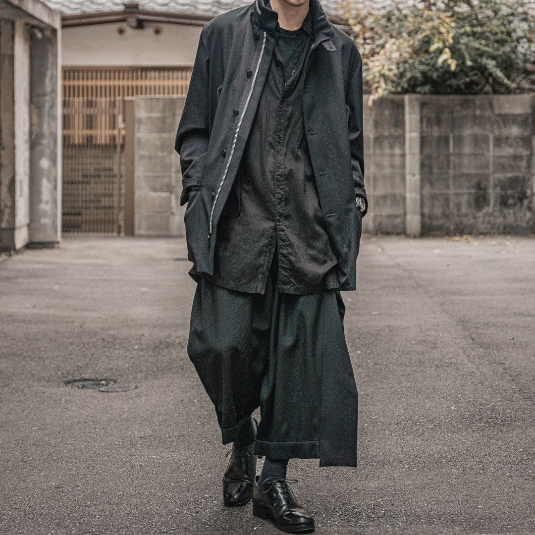 Yohji Yamamoto Yohji Yamamoto Pour Homme - W/Gabardine Mackin Pants Size US 30 / EU 46 - 7 Thumbnail