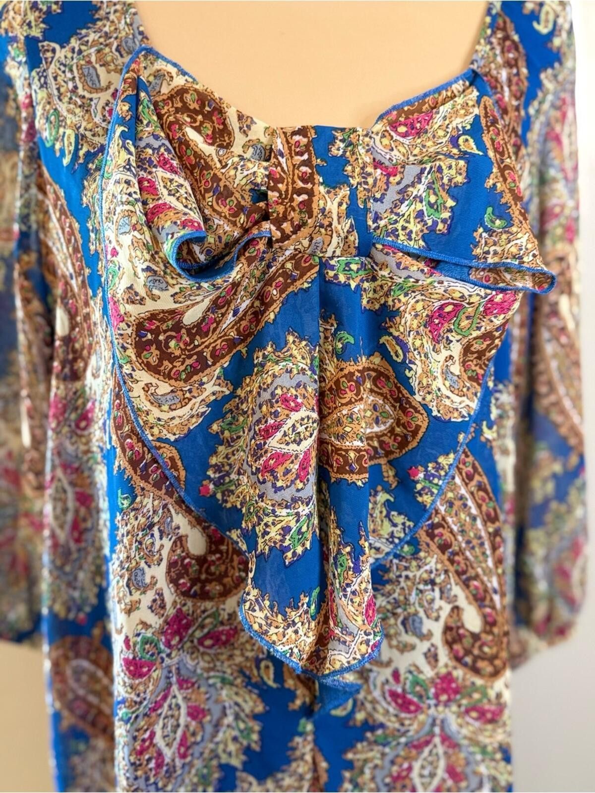 Other Umgee boho shift midi dress paisley pattern multicolor SZ M Size M / US 6-8 / IT 42-44 - 4 Thumbnail