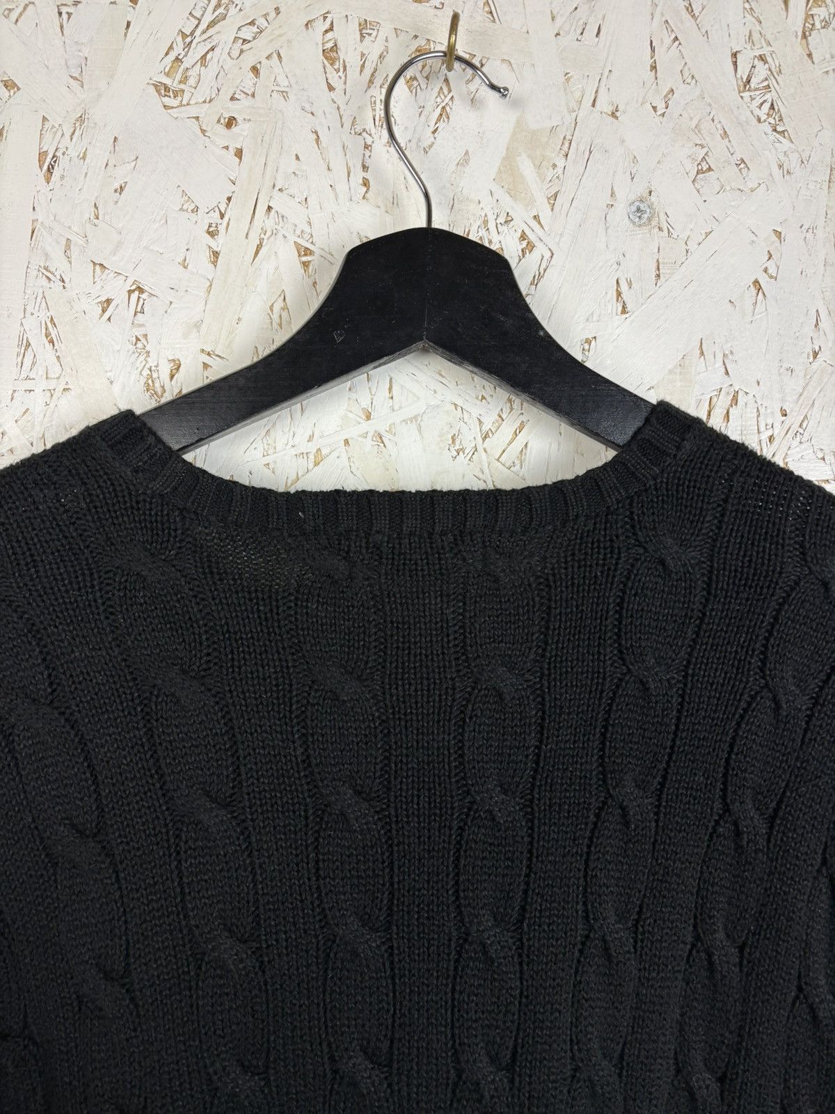Polo Ralph Lauren Polo By Ralph Lauren Iconic Cable Knit Sweater Black Size M Size US M / EU 48-50 / 2 - 6 Thumbnail