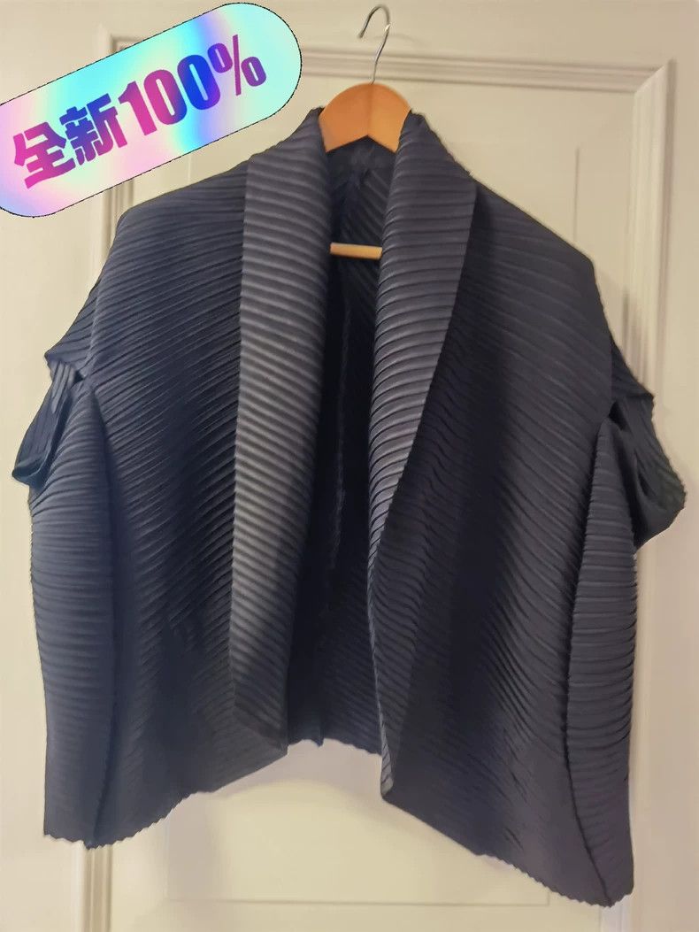 Issey Miyake Issey Miyake size:2 Black main line pleated twill women's Size M / US 6-8 / IT 42-44 - 2 Thumbnail