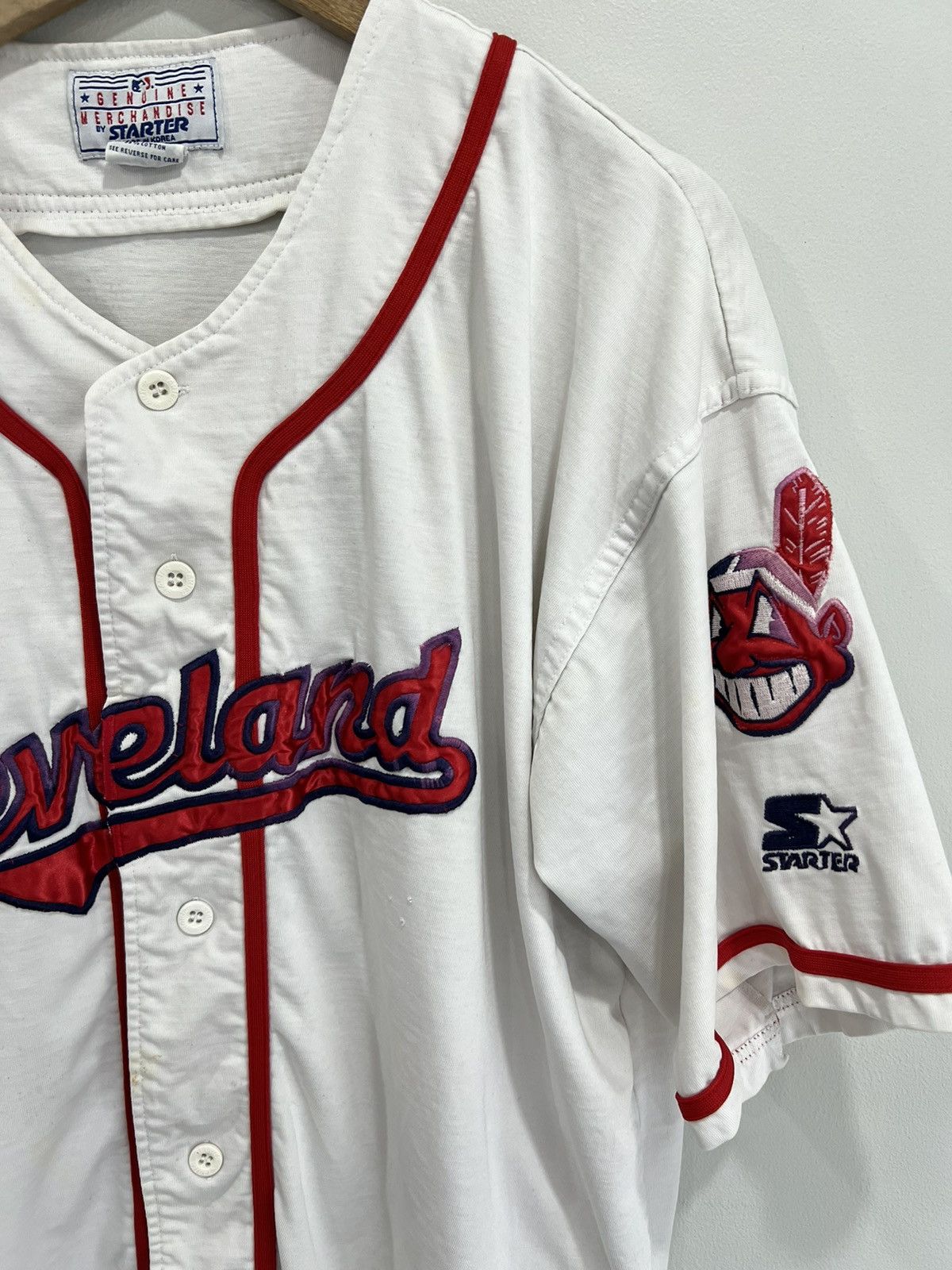 Starter × Vintage Vintage Cleveland Indians Starter Baseball jersey Size US XL / EU 56 / 4 - 5 Thumbnail