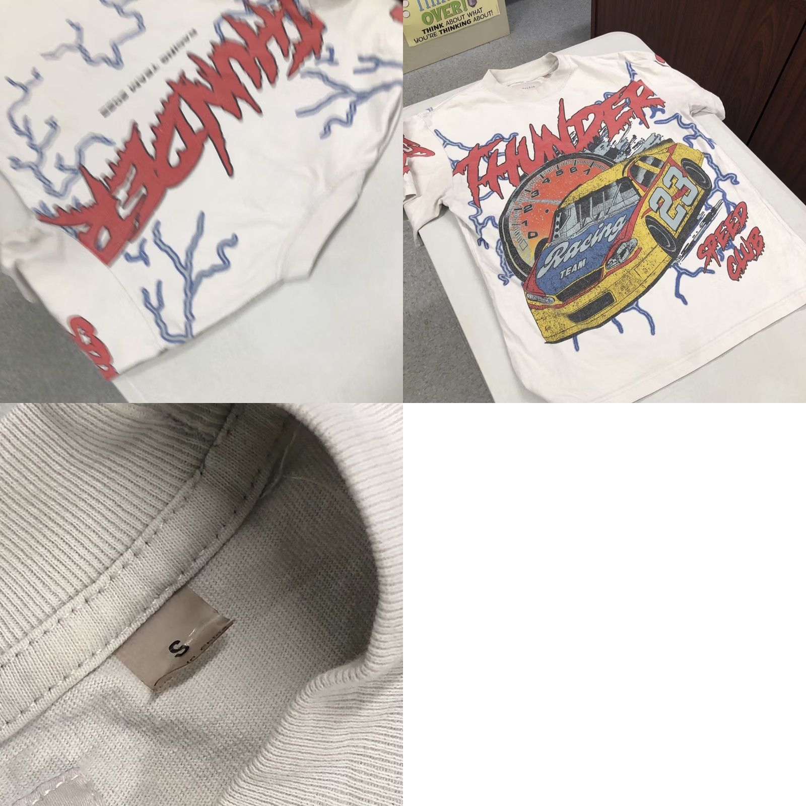 Pacsun Pacsun NASCAR Thunder Speed Club T Shirt Racing White Small Men Crew Neck Short Sleeve 2022 PacSun Size US S / EU 44-46 / 1 - 9 Thumbnail