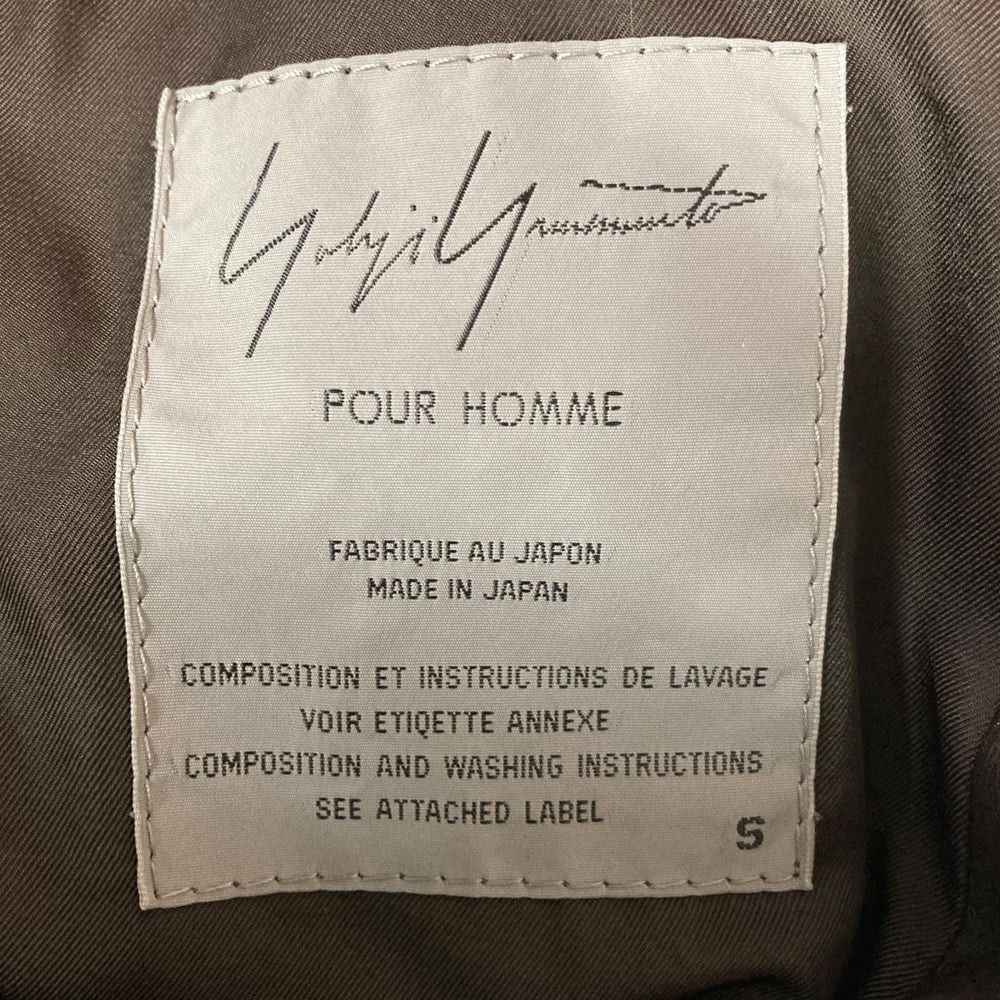 Yohji Yamamoto Yohji Yamamoto pour homme 99AW Leather Coat HN-J55-724 Size US S / EU 44-46 / 1 - 8 Thumbnail