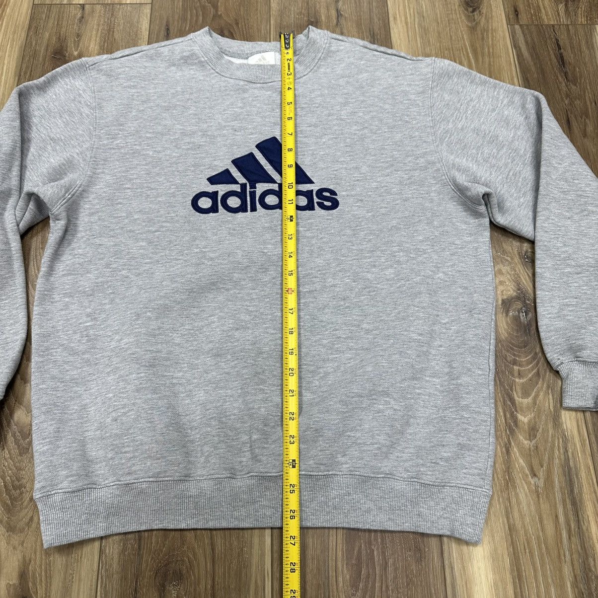 Adidas Vintage Y2K Adidas Large Logo Crewneck Sweatshirt, Grey, M Size US M / EU 48-50 / 2 - 8 Thumbnail